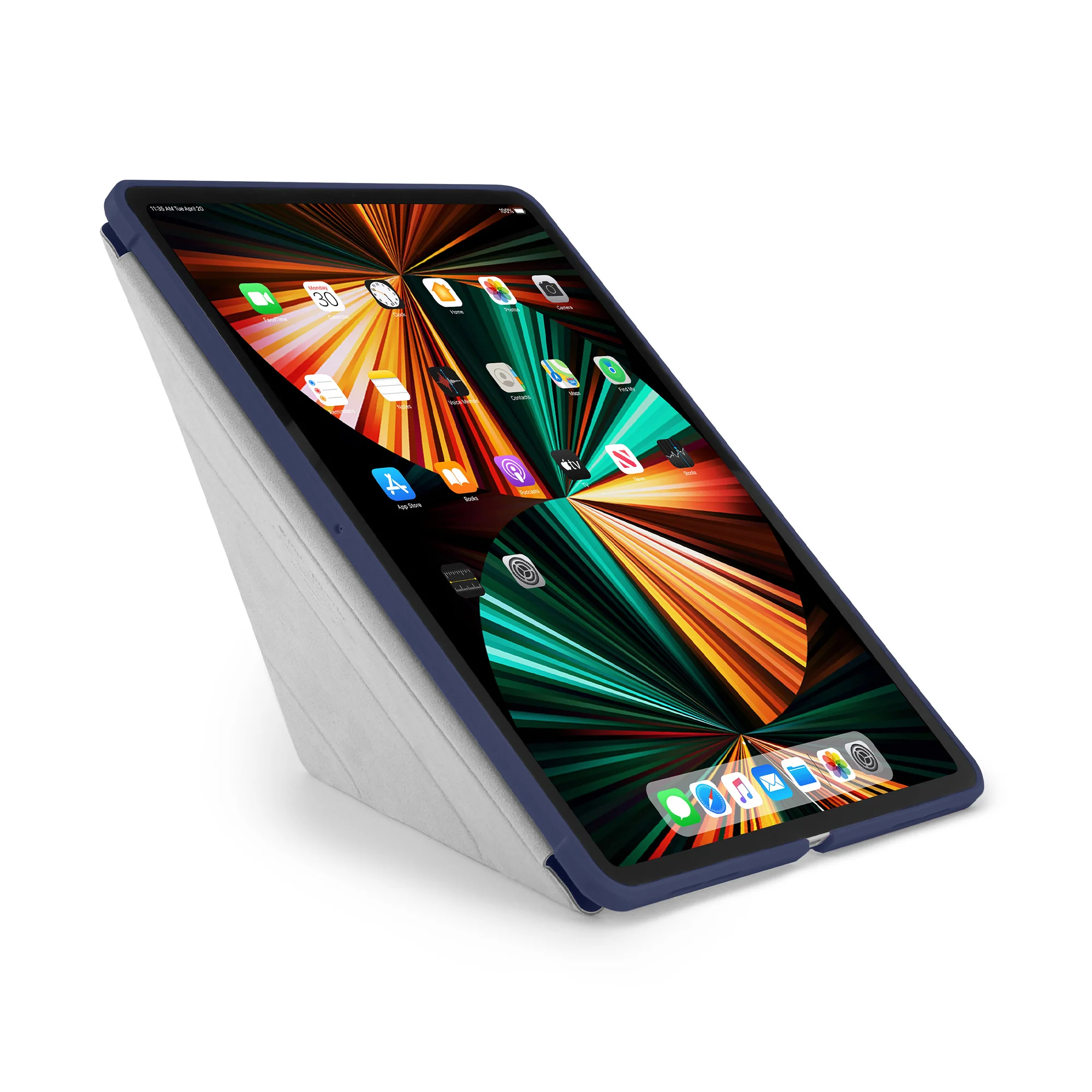 PIPETTO Origami No1 Case for 12.9" iPad Pro (3rd-6th Gen) - Dark Blue - Image 5