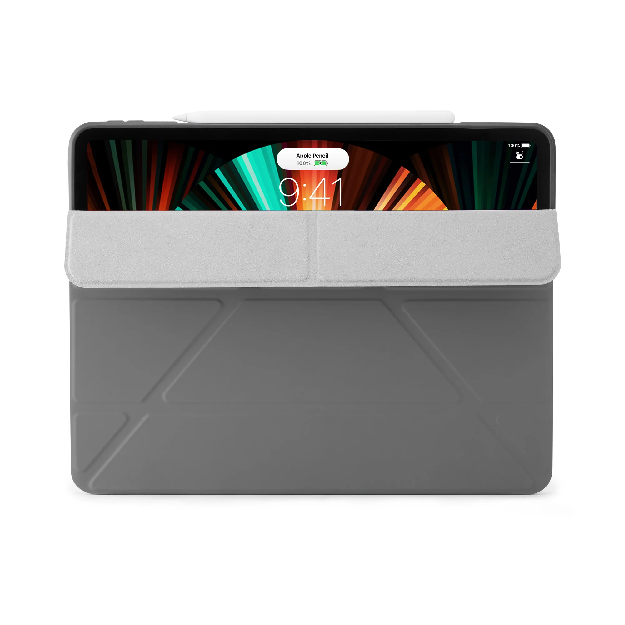 PIPETTO Origami No1 Case for 12.9" iPad Pro (3rd-6th Gen) - Dark Grey - Image 4