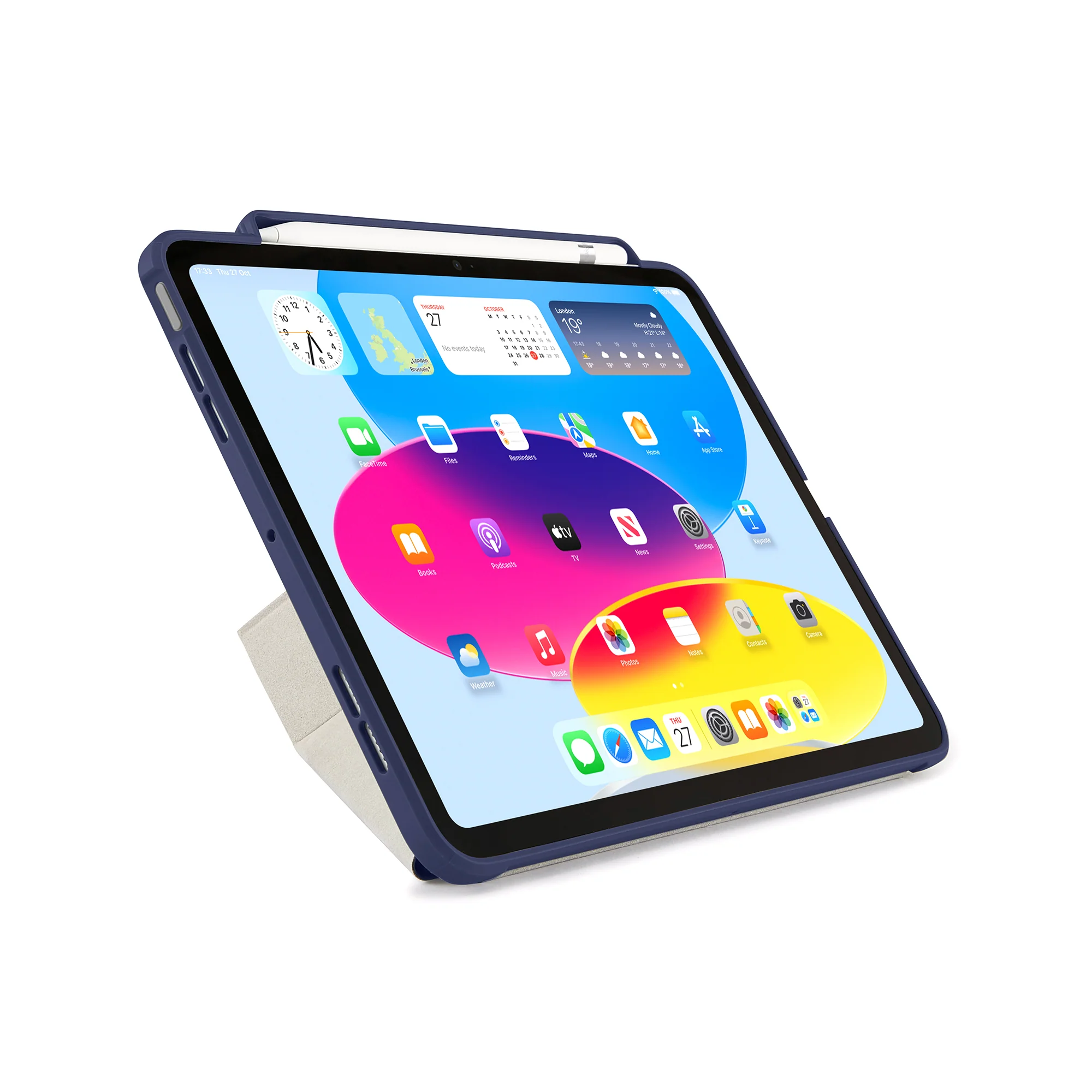 PIPETTO Origami No3 Case for iPad 10th Gen (2022) - Dark Blue - Image 10