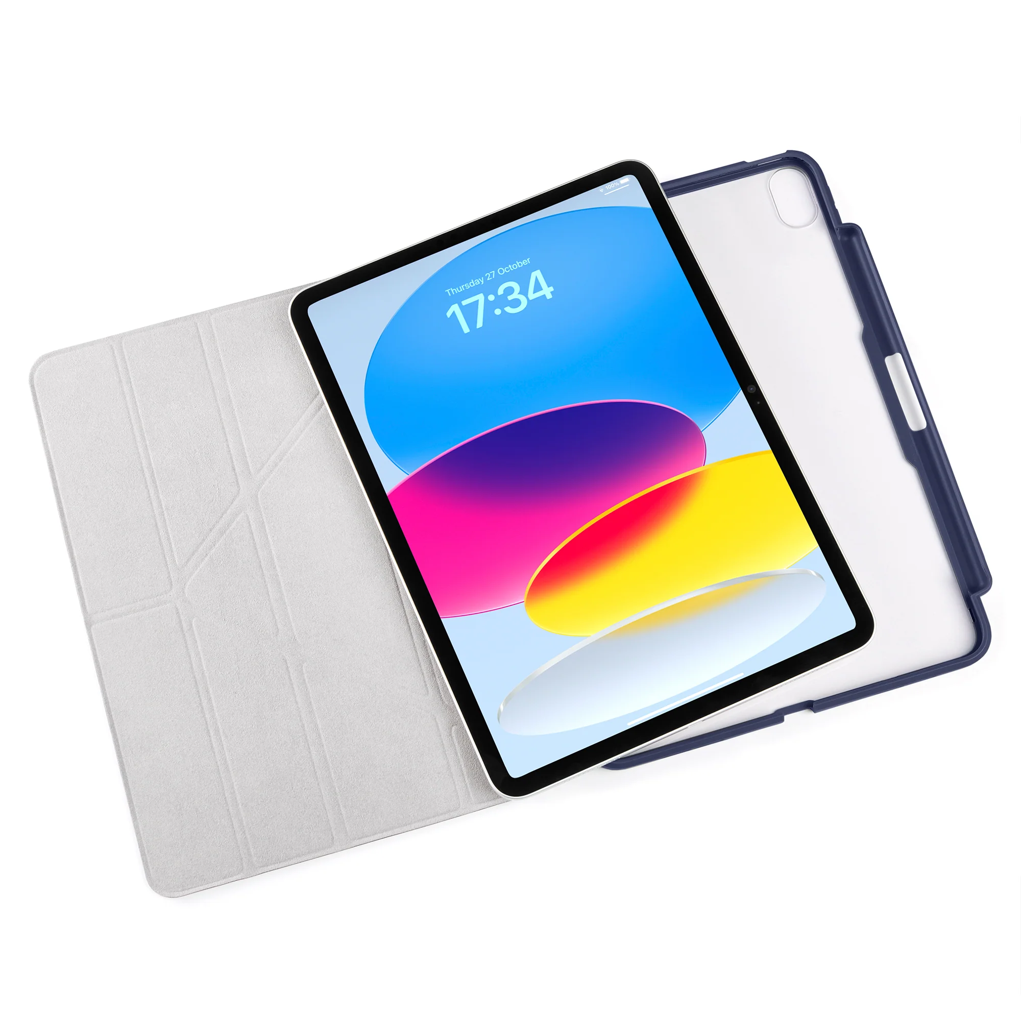 PIPETTO Origami No3 Case for iPad 10th Gen (2022) - Dark Blue - Image 5