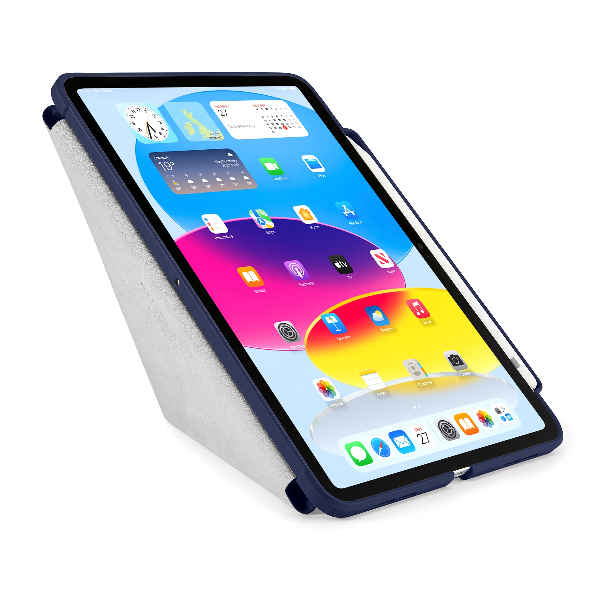 PIPETTO Origami No3 Case for iPad 10th Gen (2022) - Dark Blue - Image 6