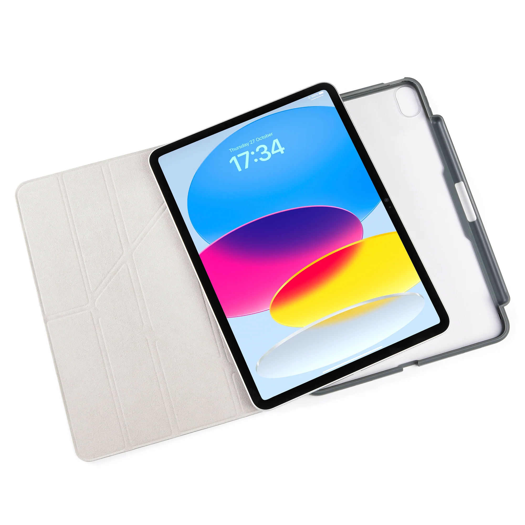 PIPETTO Origami No3 Case for iPad 10th Gen (2022) - Dark Grey - Image 5