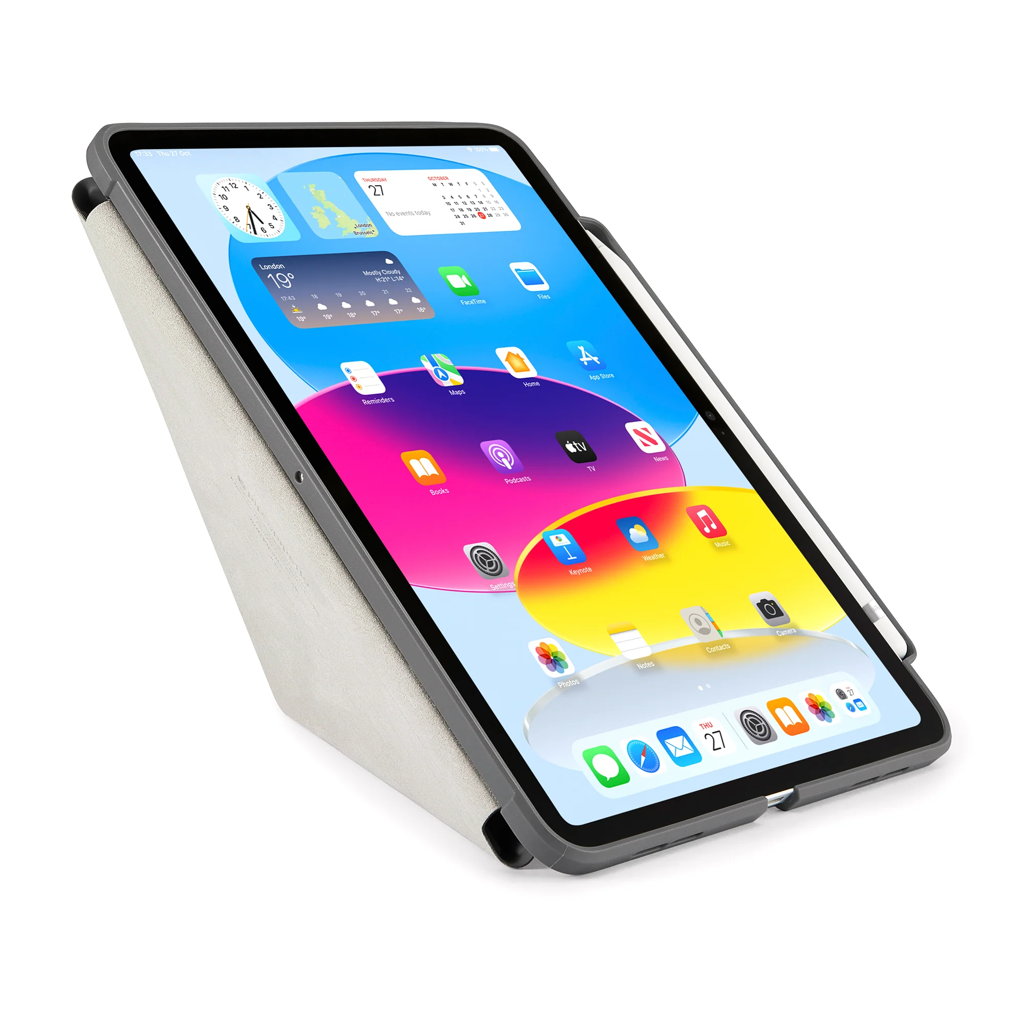 PIPETTO Origami No3 Case for iPad 10th Gen (2022) - Dark Grey - Image 6
