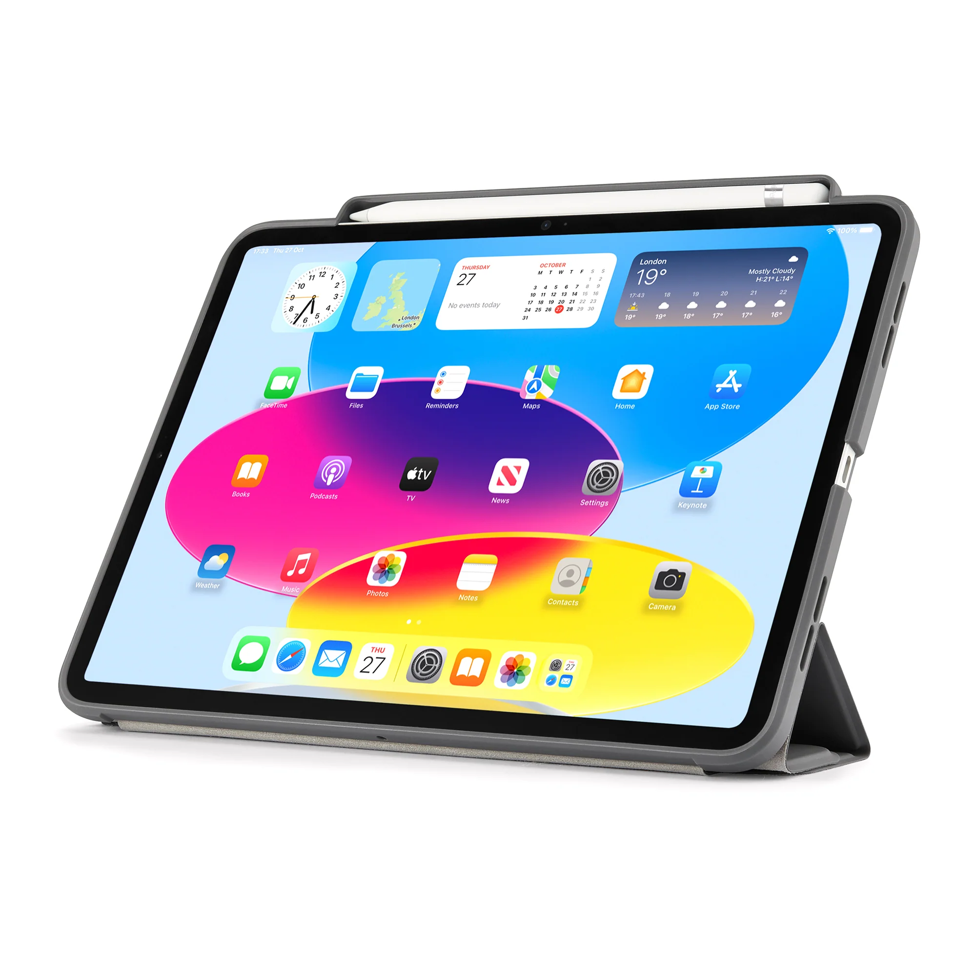 PIPETTO Origami No3 Case for iPad 10th Gen (2022) - Dark Grey - Image 8