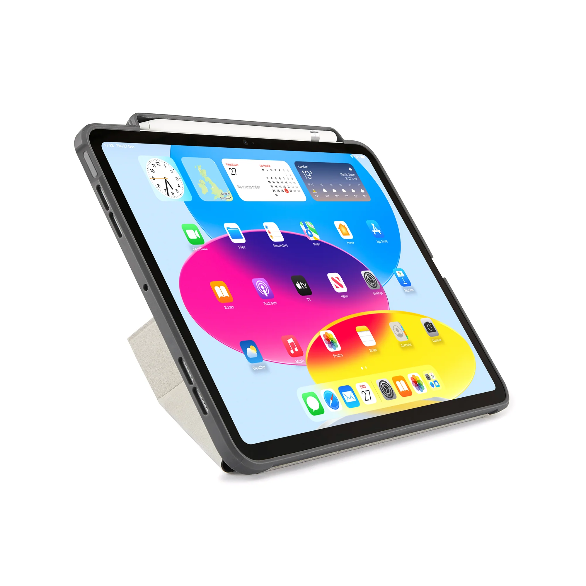 PIPETTO Origami No3 Case for iPad 10th Gen (2022) - Dark Grey - Image 9