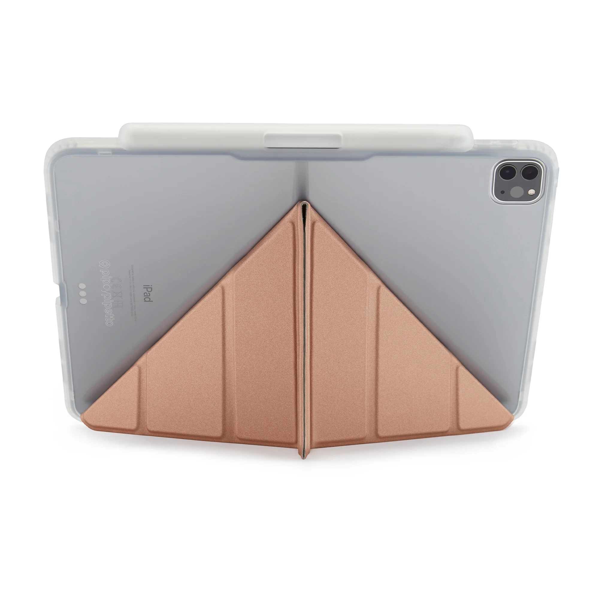 PIPETTO Origami No3 Case for iPad Pro 12.9 3rd-6th Gen (2018-2022) - Rose Gold - Image 12