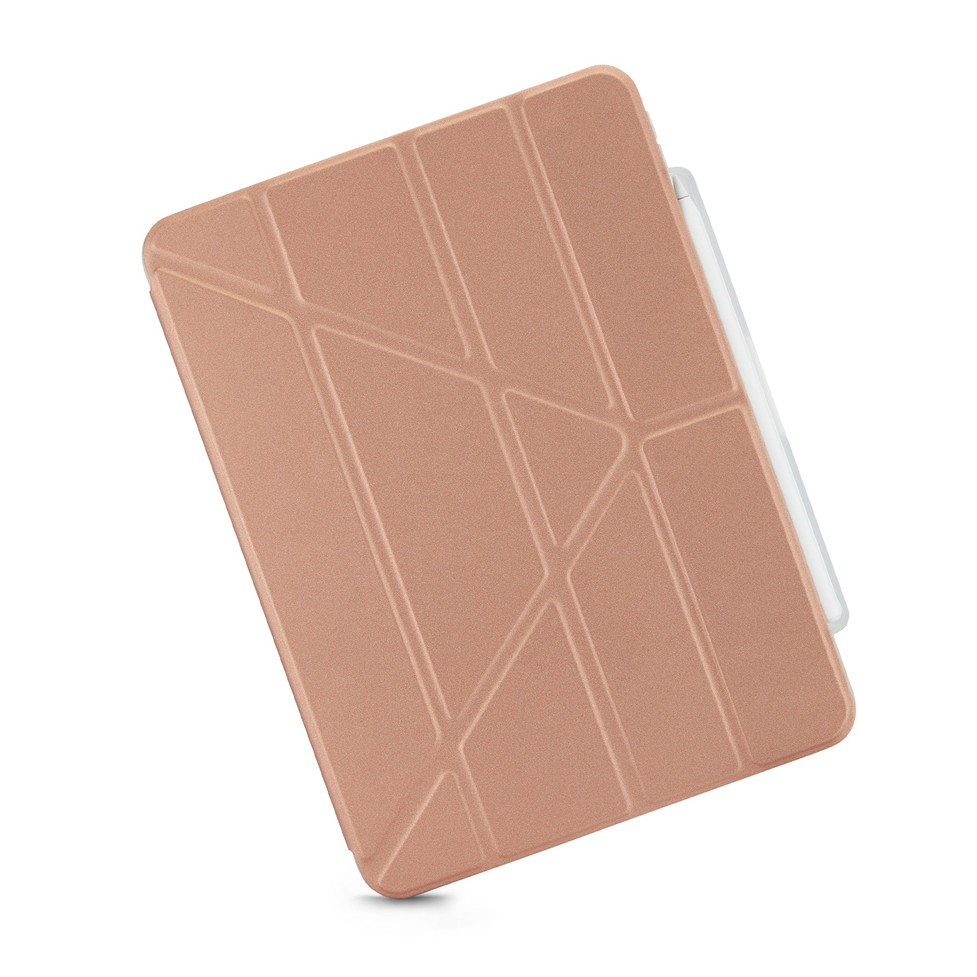 PIPETTO Origami No3 Case for iPad Pro 12.9 3rd-6th Gen (2018-2022) - Rose Gold - Image 2