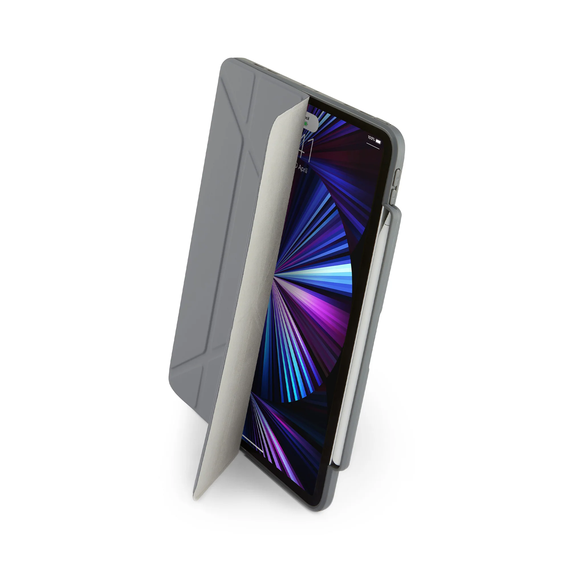 PIPETTO Origami No3 Pencil Case for 11" iPad Pro (5th-6th Gen) - Dark Grey - Image 6