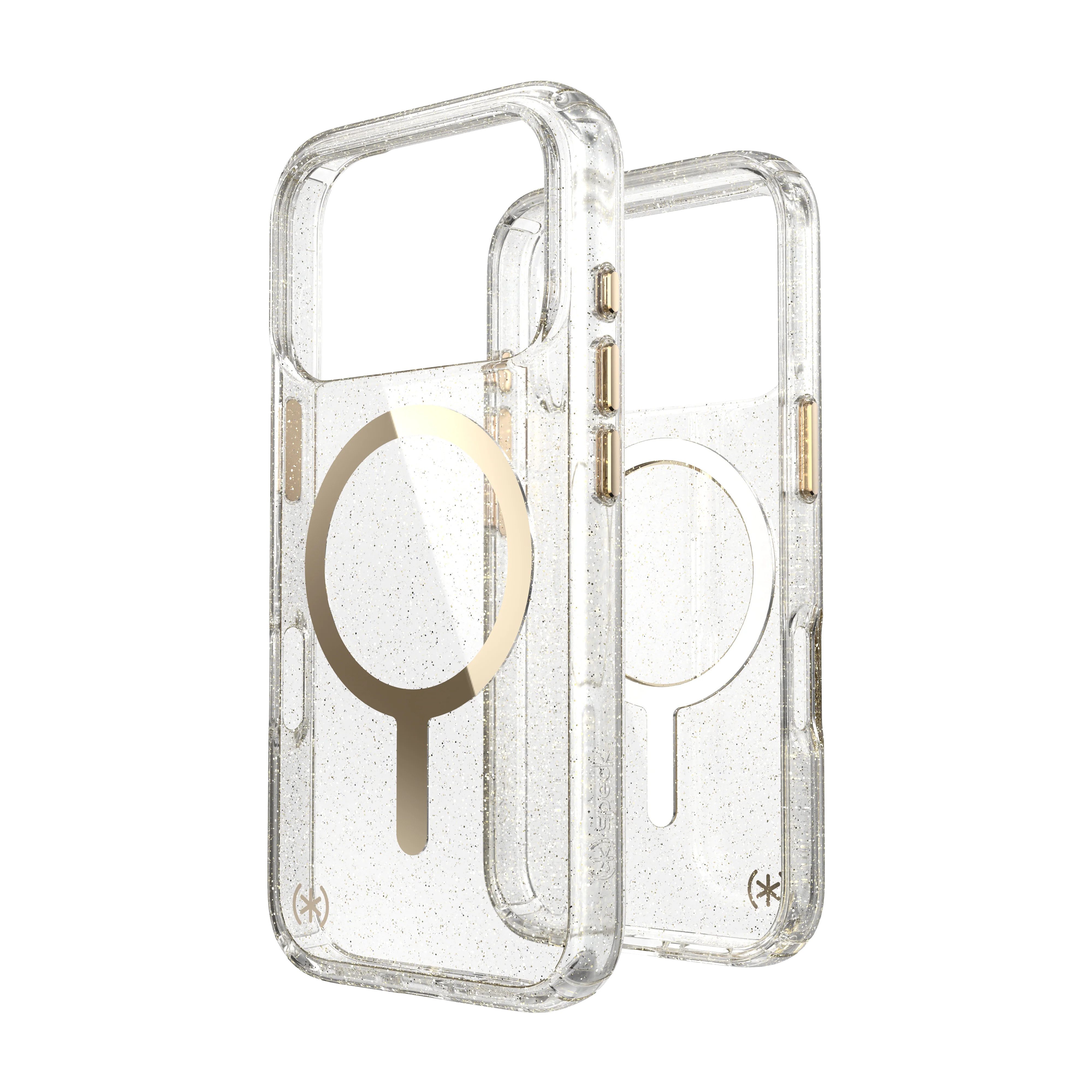 SPECK Presidio Lux MagSafe Case for iPhone 17 Pro - Glitter/Gold Metallic - Image 3