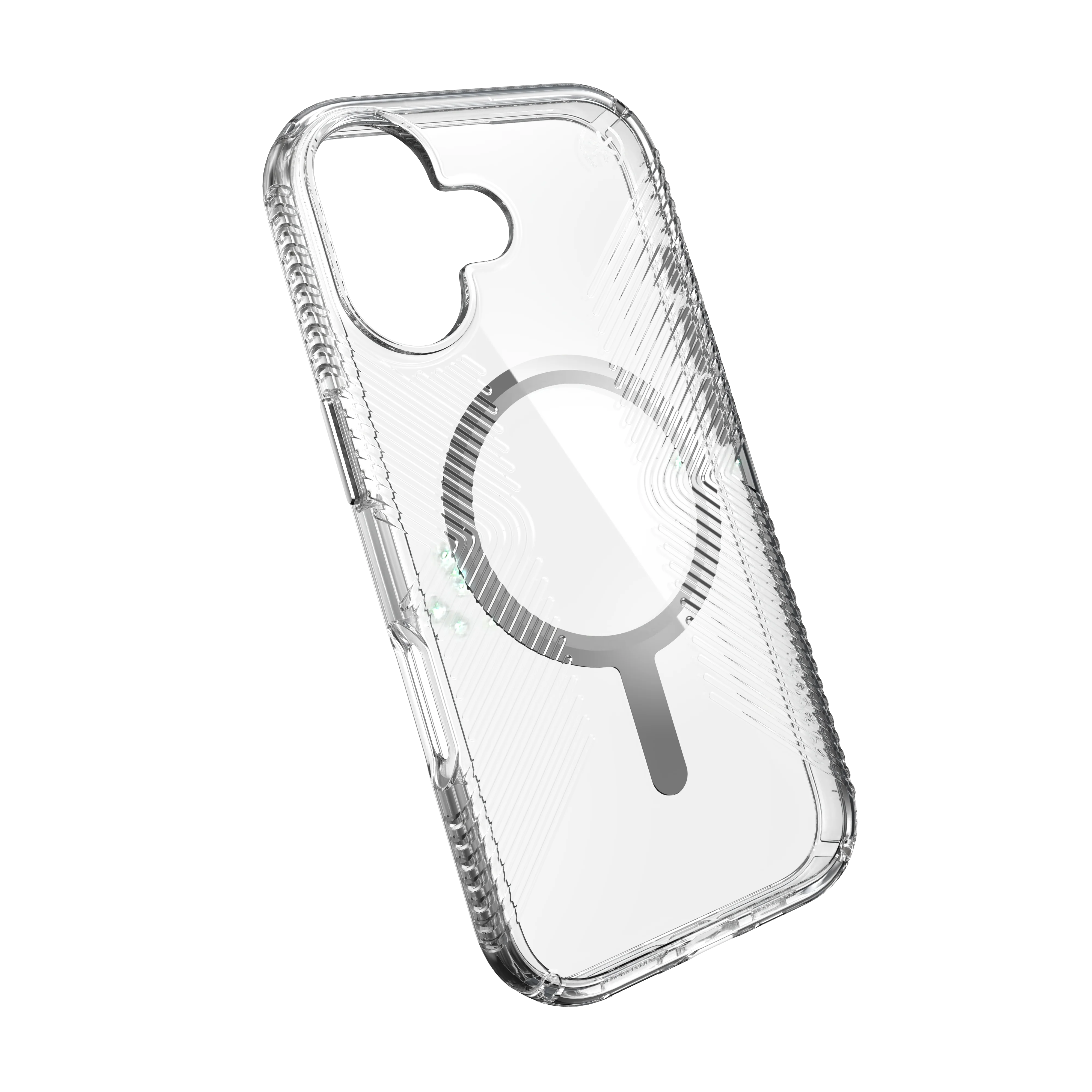 SPECK Presidio Perfect-Clear Grip MagSafe Case for iPhone 17 - Clear/Silver - Image 2