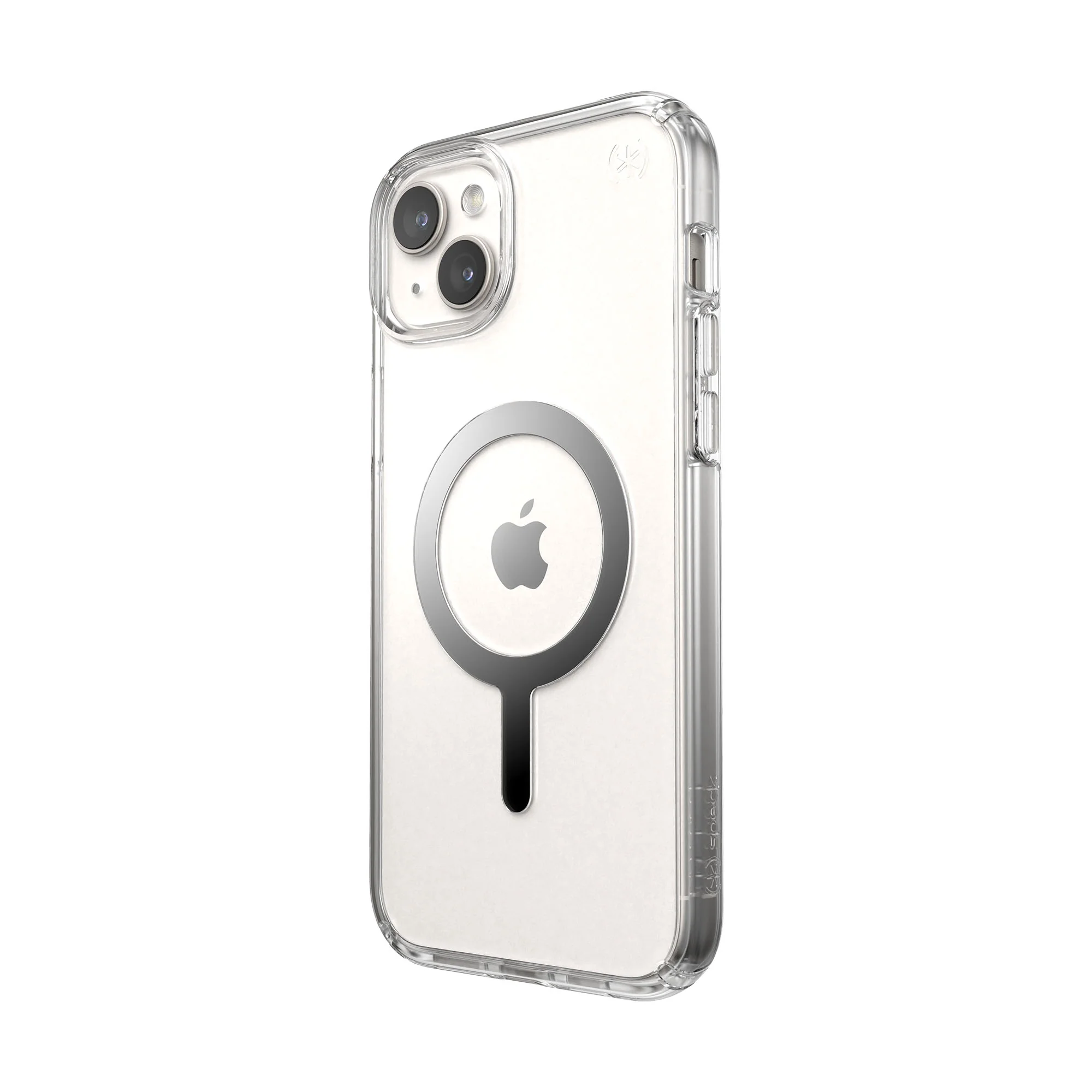 SPECK Presidio Perfect-Clear with MagSafe for iPhone 15 Plus - Clear/Chrome - Image 2
