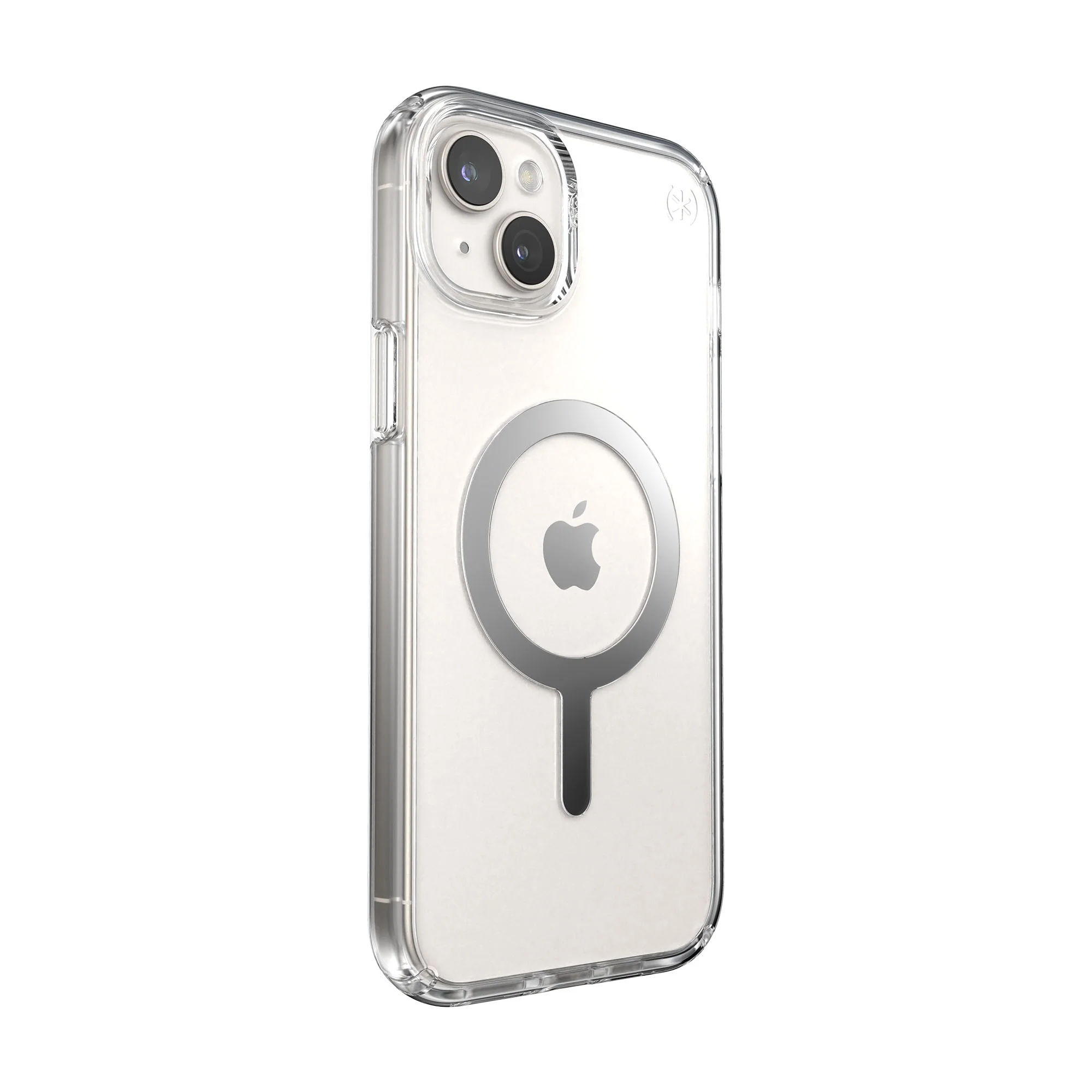 SPECK Presidio Perfect-Clear with MagSafe for iPhone 15 Plus - Clear/Chrome - Image 3