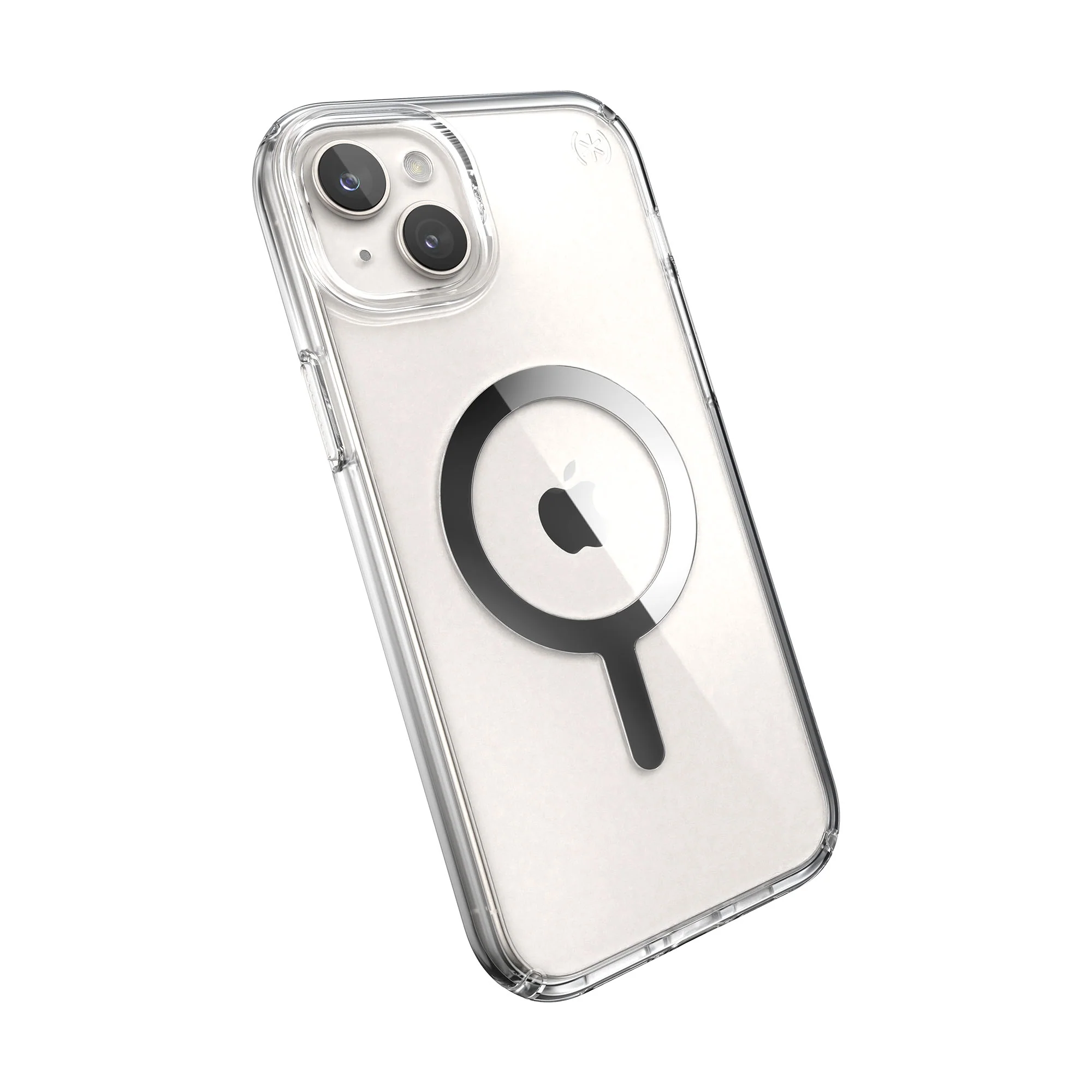 SPECK Presidio Perfect-Clear with MagSafe for iPhone 15 Plus - Clear/Chrome - Image 5