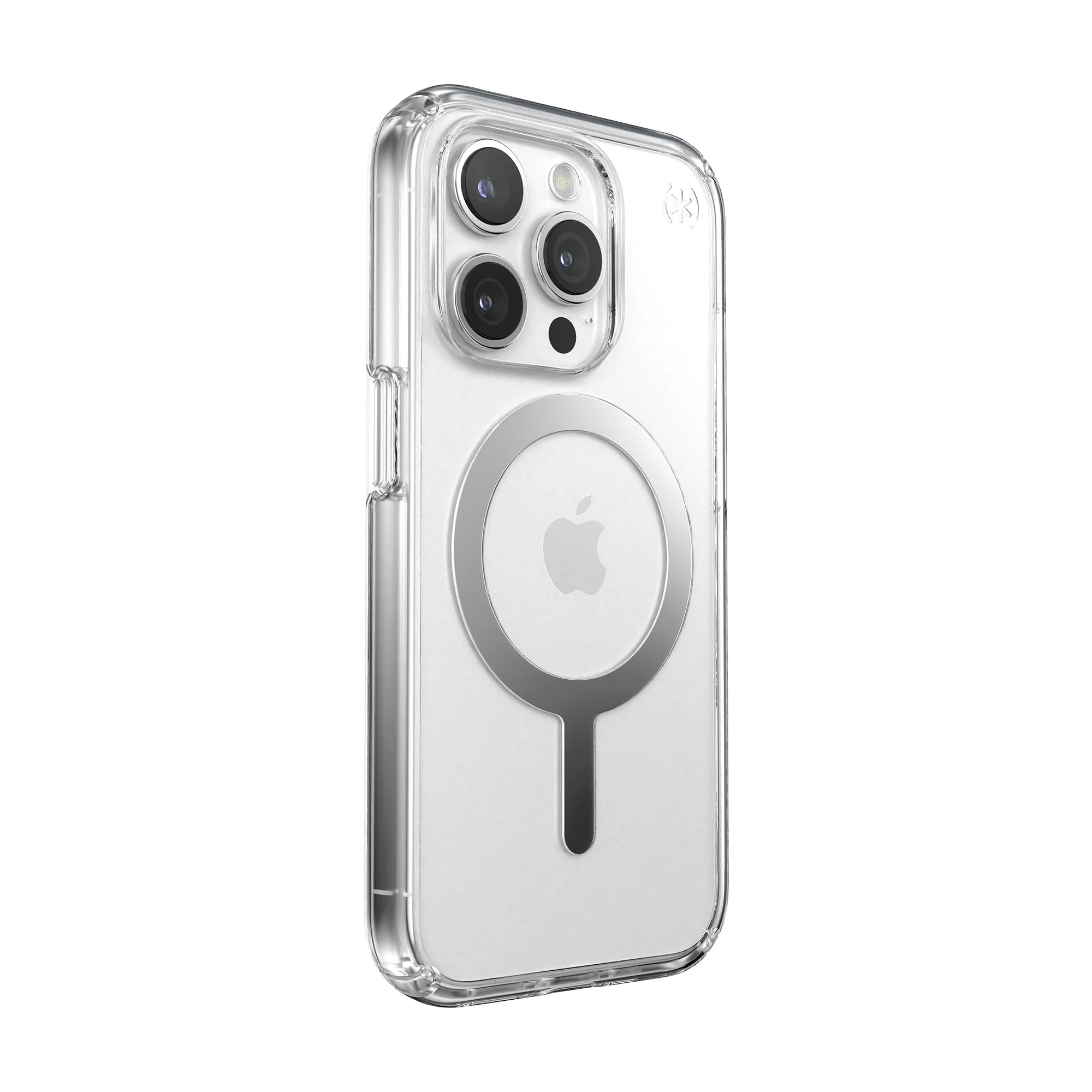 SPECK Presidio Perfect-Clear with MagSafe for iPhone 15 Pro - Clear/Chrome - Image 3