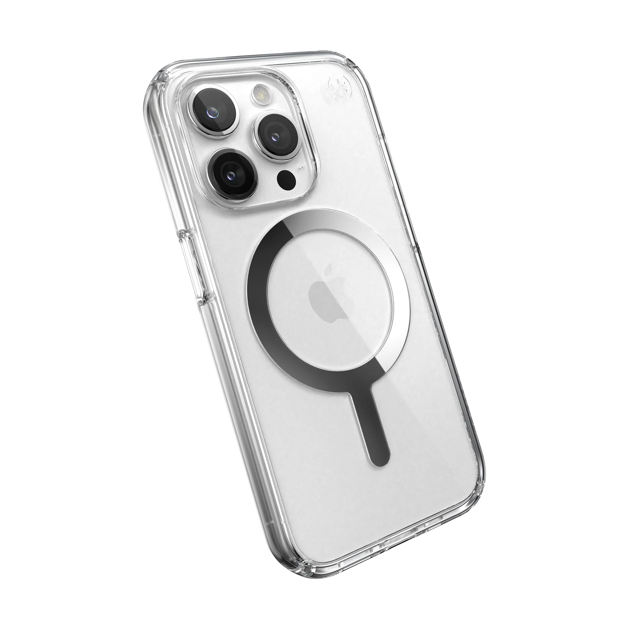 SPECK Presidio Perfect-Clear with MagSafe for iPhone 15 Pro - Clear/Chrome - Image 5