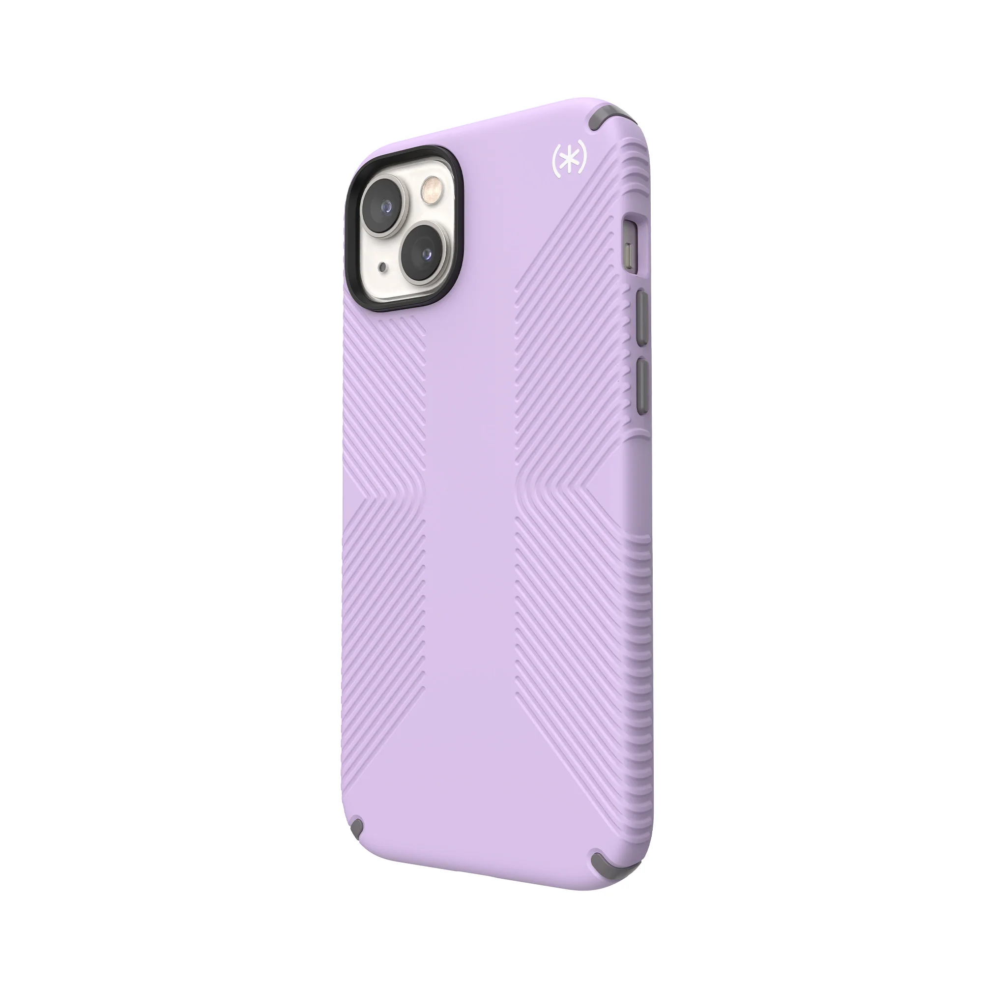 SPECK Presidio2 Grip Case for iPhone 14 Plus - Spring Purple/Cloudy Grey/White - Image 3