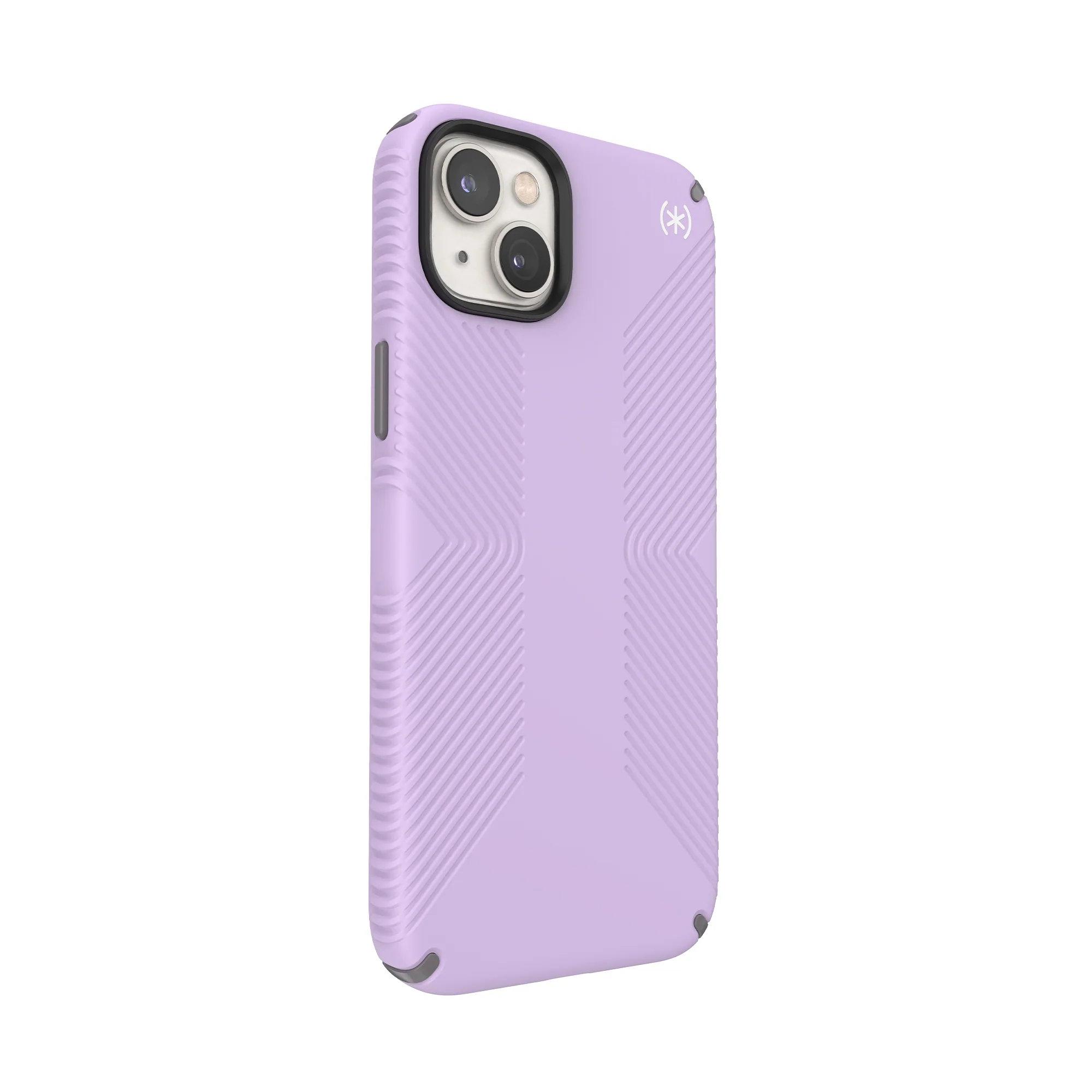 SPECK Presidio2 Grip Case for iPhone 14 Plus - Spring Purple/Cloudy Grey/White - Image 4