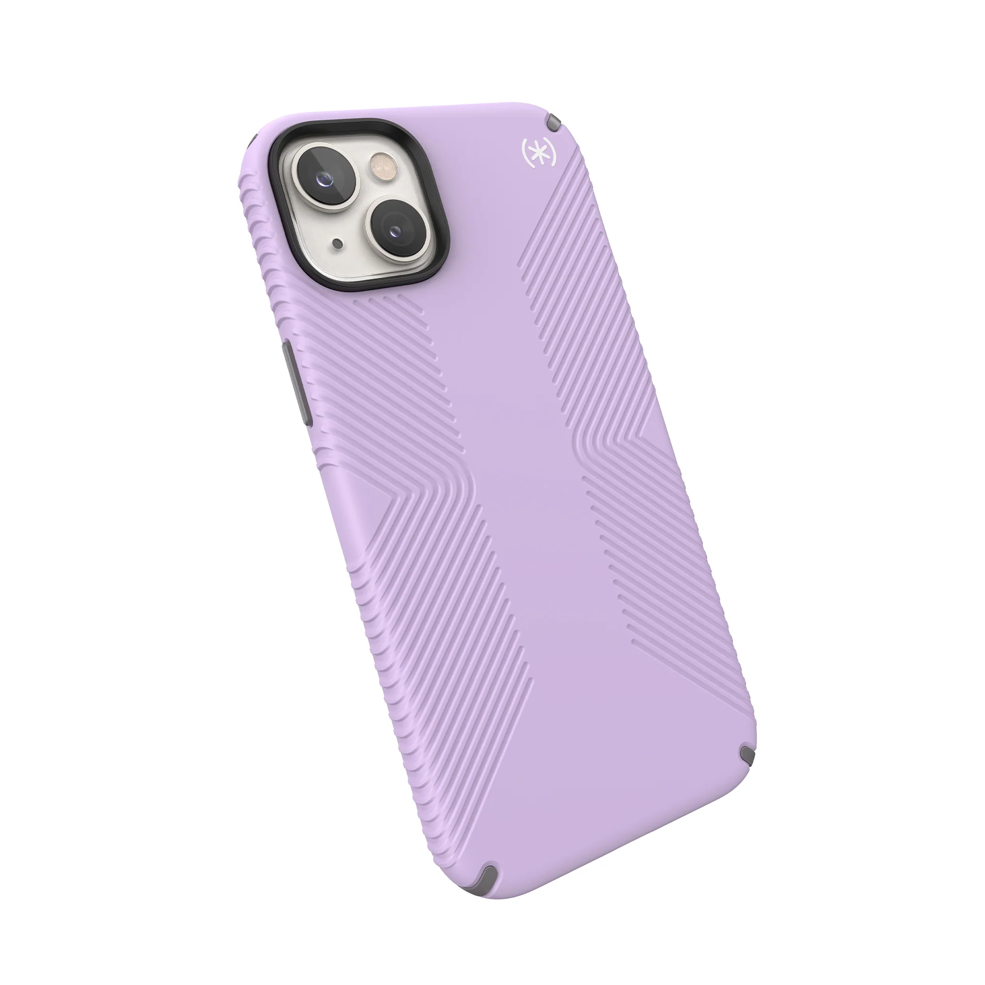 SPECK Presidio2 Grip Case for iPhone 14 Plus - Spring Purple/Cloudy Grey/White - Image 5