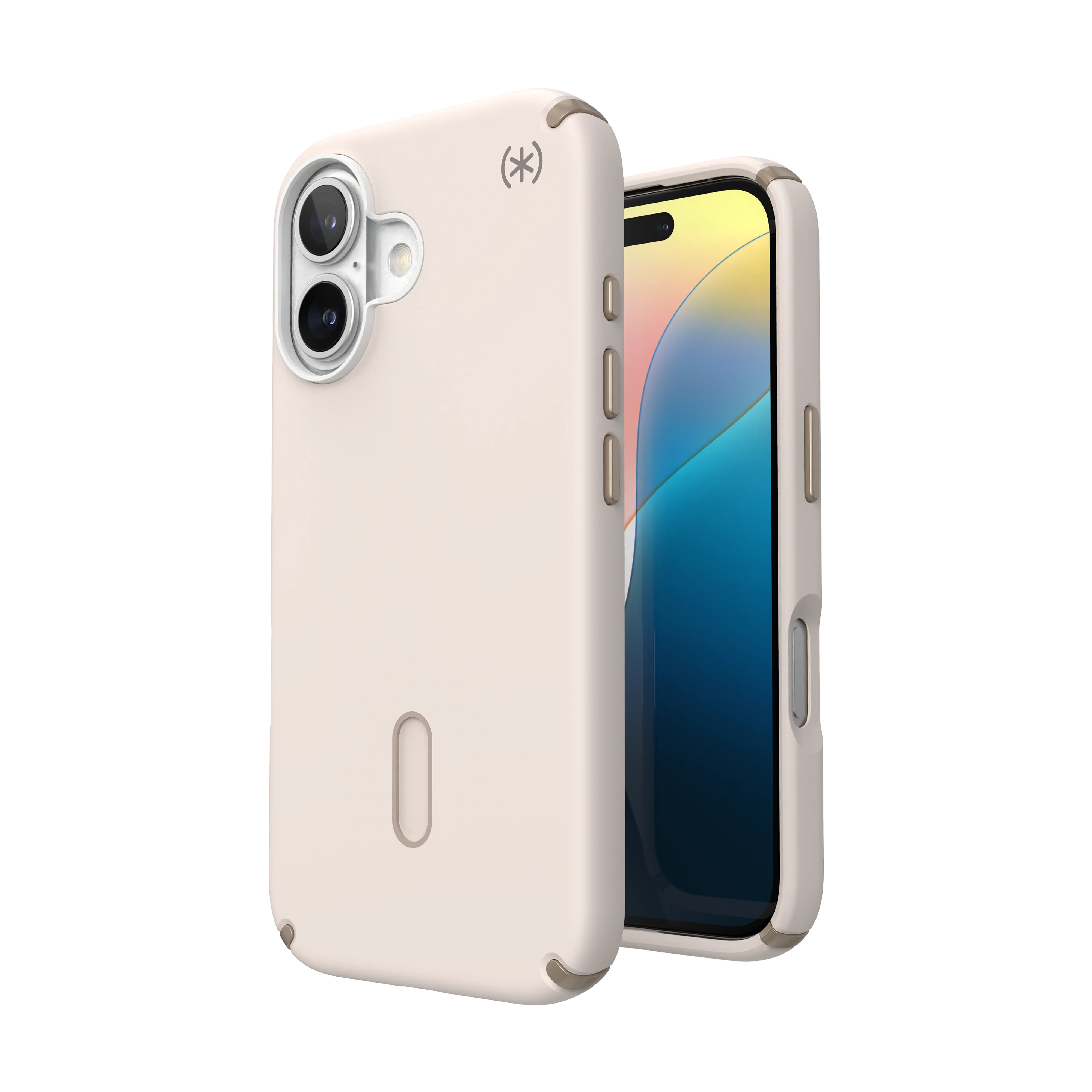 SPECK Presidio2 Pro MagSafe + ClickLock Case for iPhone 16 - Bleached Bone/Heirloom Gold - Image 3
