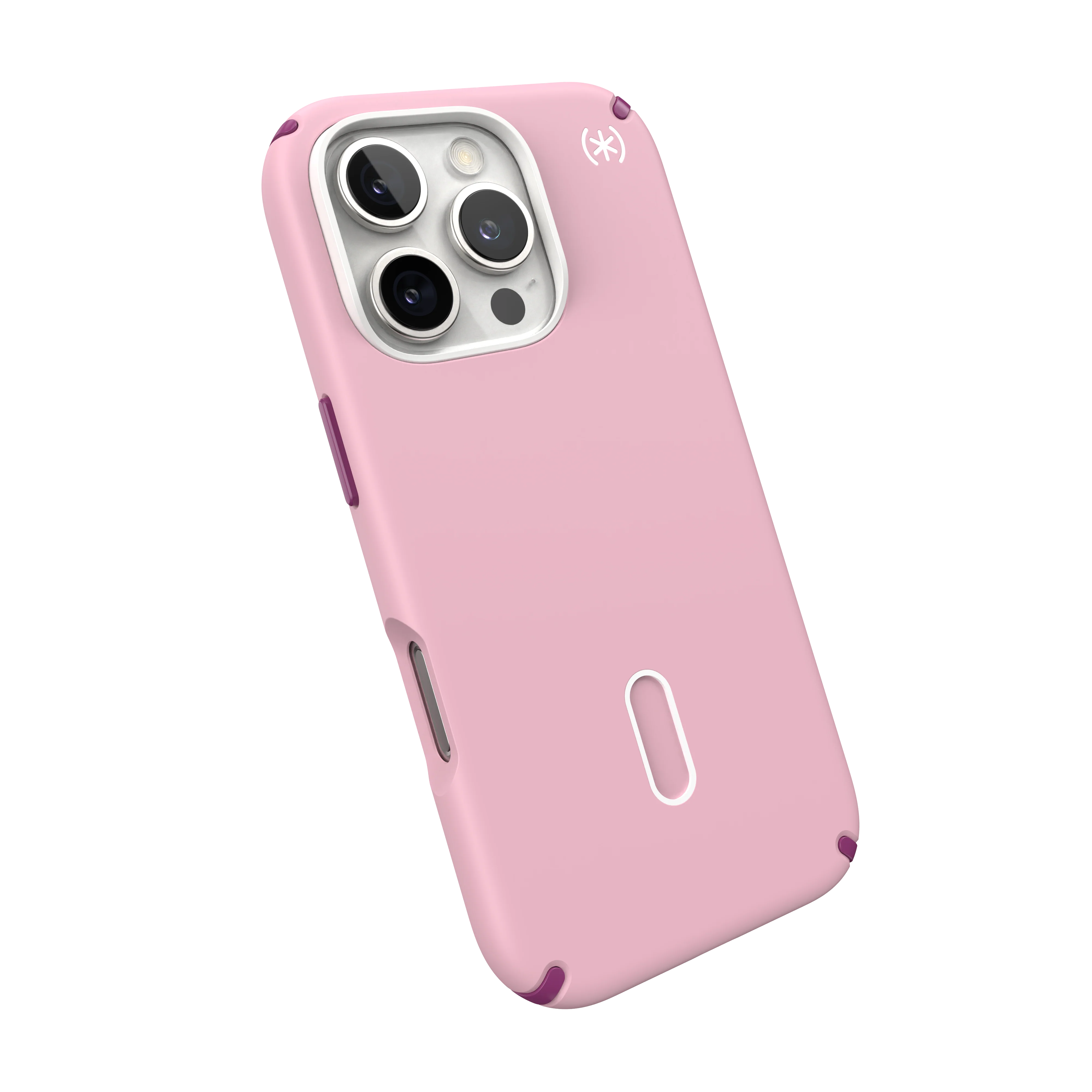 SPECK Presidio2 Pro MagSafe + ClickLock Case for iPhone 16 Pro - Wednesday Pink/Boysenberry Purple - Image 3