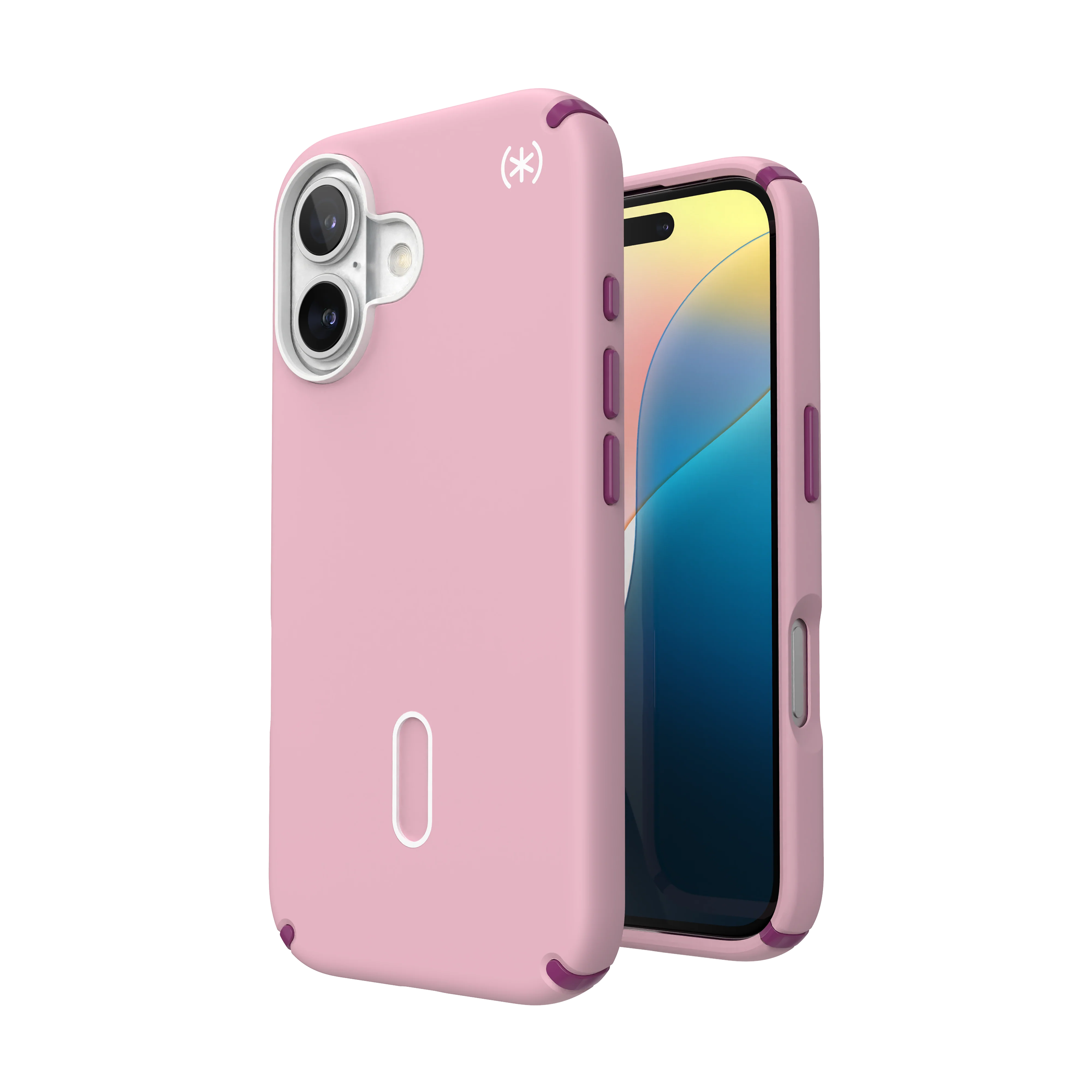 SPECK Presidio2 Pro MagSafe + ClickLock Case for iPhone 16 - Wednesday Pink/Boysenberry Purple - Image 3