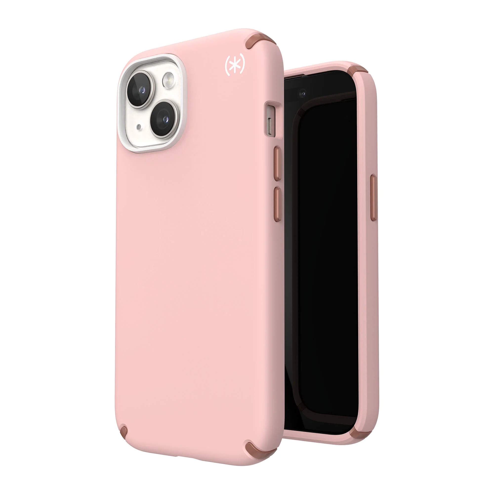 SPECK Presidio2 Pro with MagSafe for iPhone 15 - Dahlia Pink/Rose Copper/White - Image 3