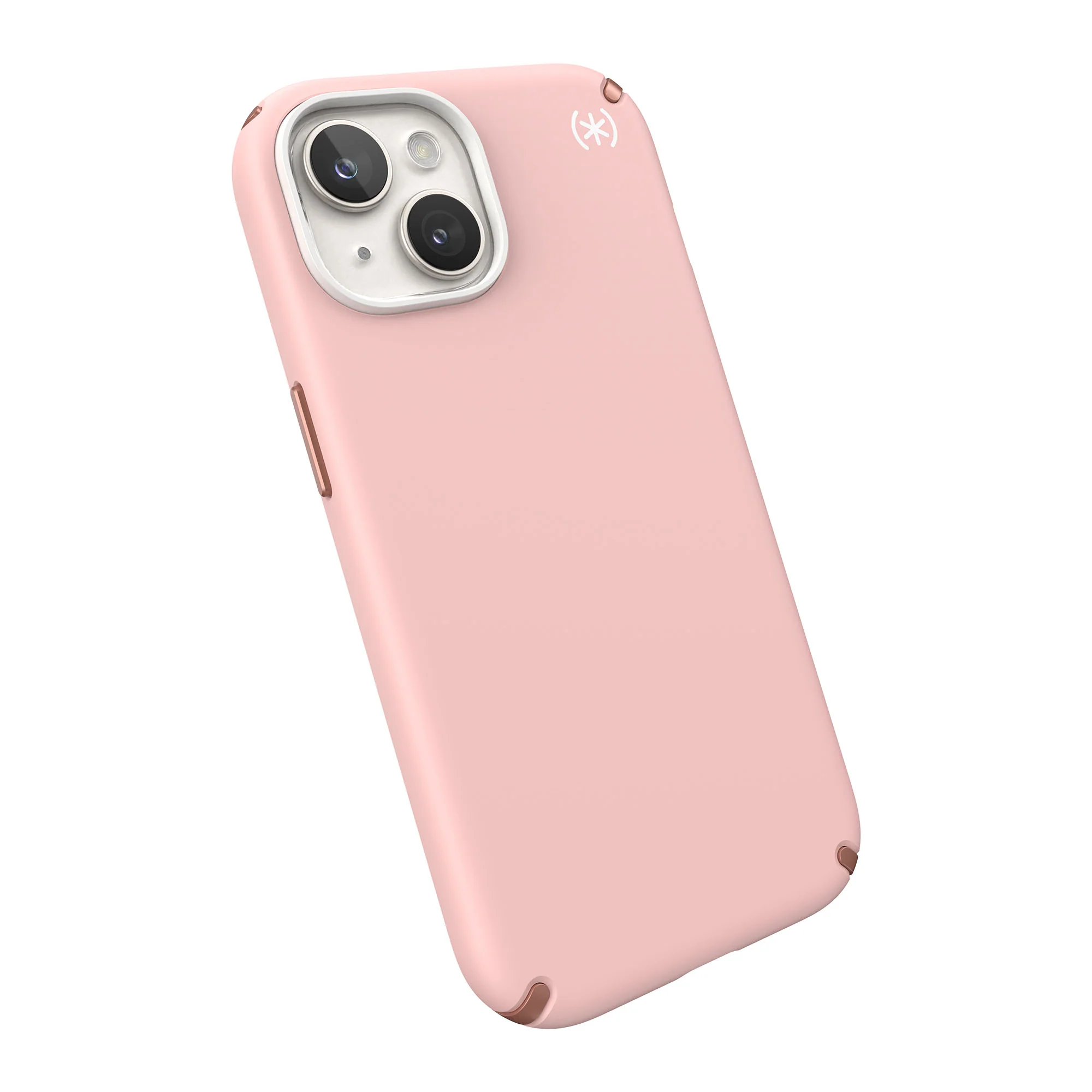 SPECK Presidio2 Pro with MagSafe for iPhone 15 - Dahlia Pink/Rose Copper/White - Image 4