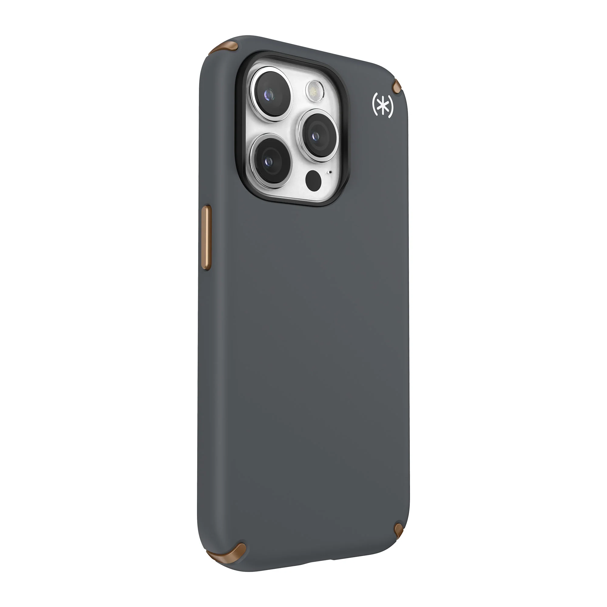 SPECK Presidio2 Pro with MagSafe for iPhone 15 Pro - Charcoal Grey/Cool Bronze/White - Image 3