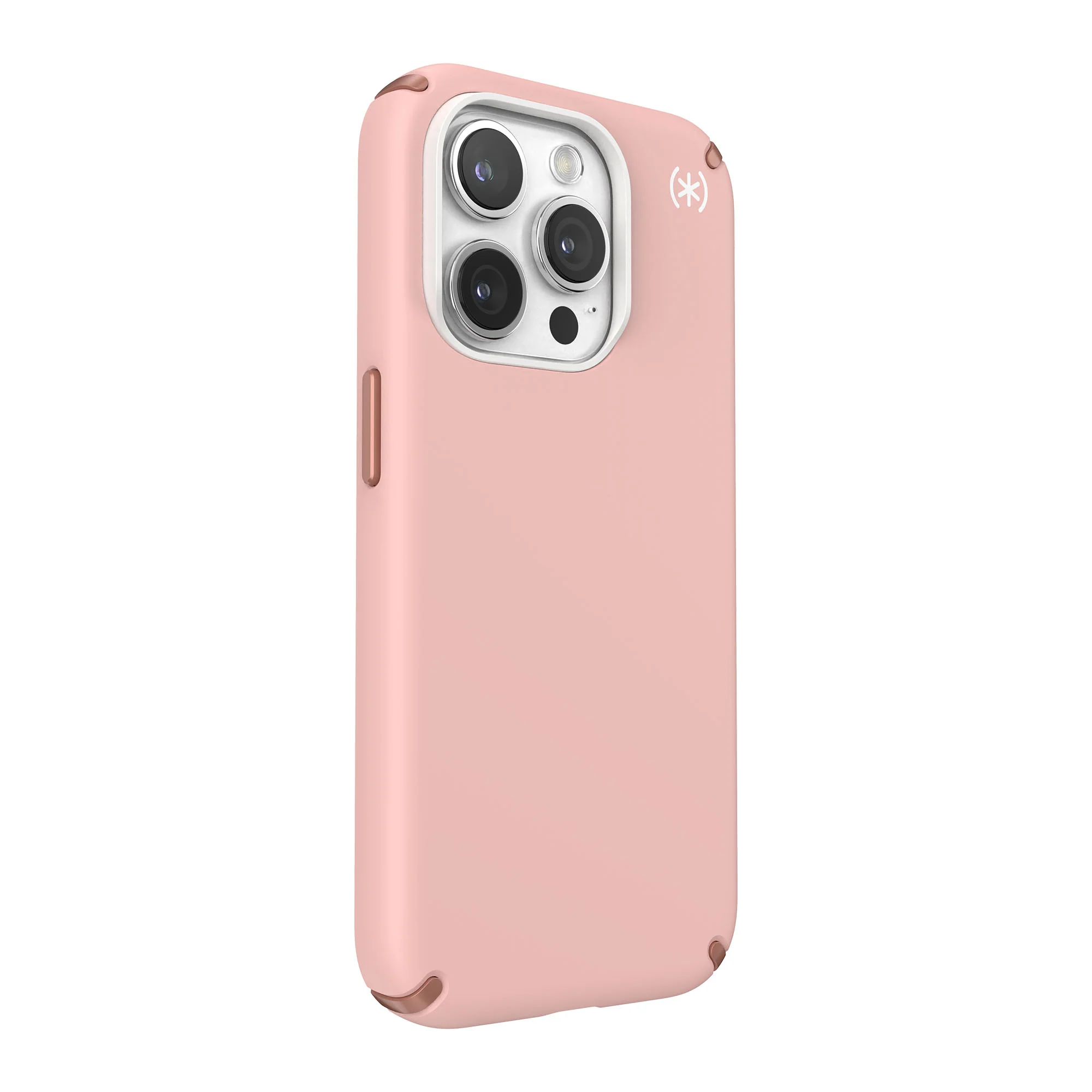 SPECK Presidio2 Pro with MagSafe for iPhone 15 Pro - Dahlia Pink/Rose Copper/White - Image 3
