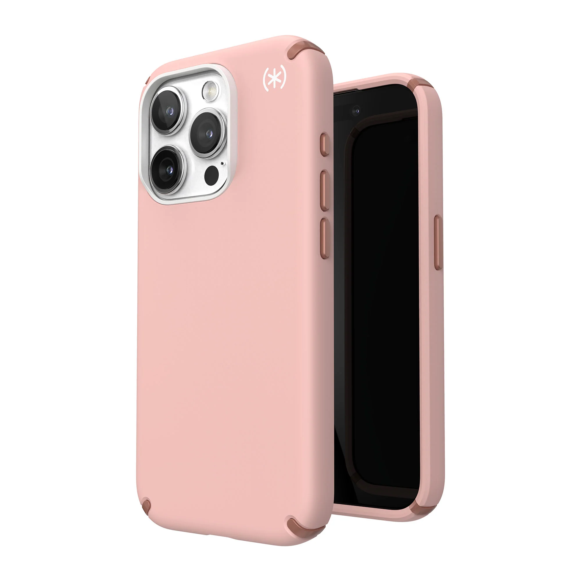 SPECK Presidio2 Pro with MagSafe for iPhone 15 Pro - Dahlia Pink/Rose Copper/White - Image 4