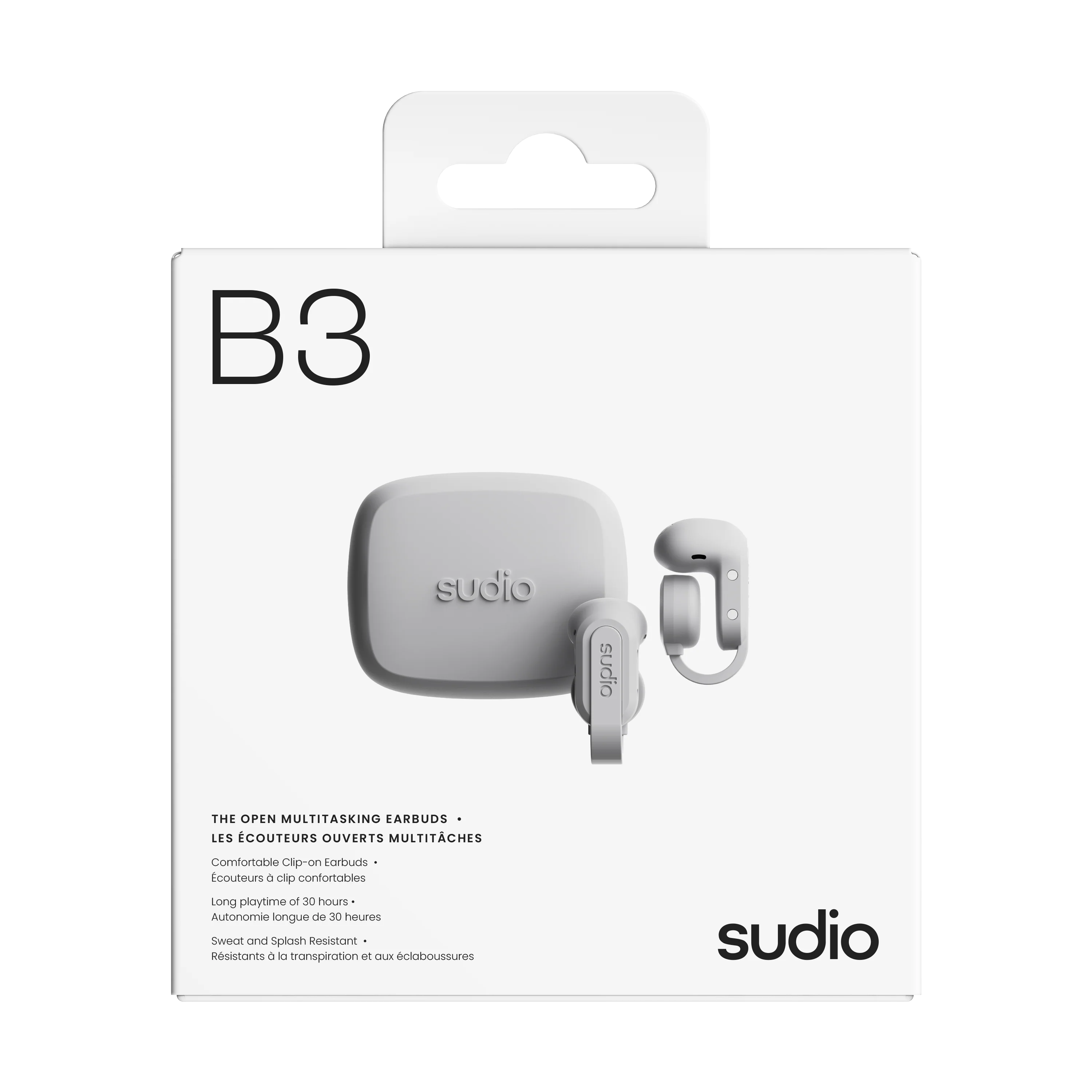 SUDIO B3 Open Earbuds - White - Image 3