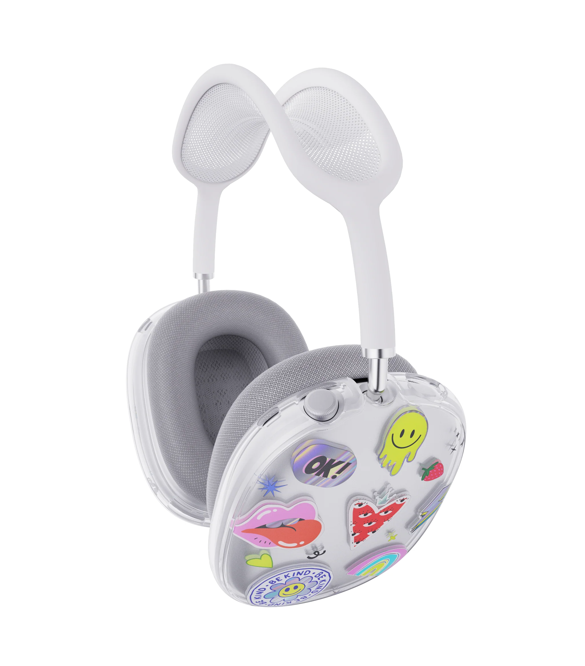 TECH21 EvoArt Stickers Case for AirPods Max - Clear - Image 2