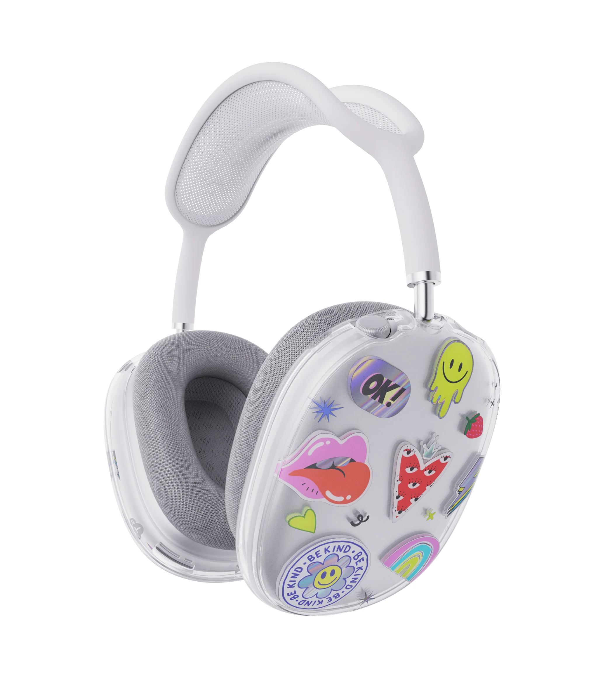 TECH21 EvoArt Stickers Case for AirPods Max - Clear - Image 3