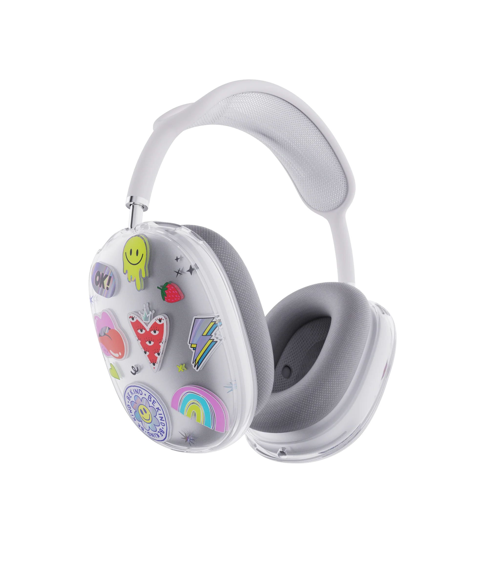TECH21 EvoArt Stickers Case for AirPods Max - Clear - Image 4