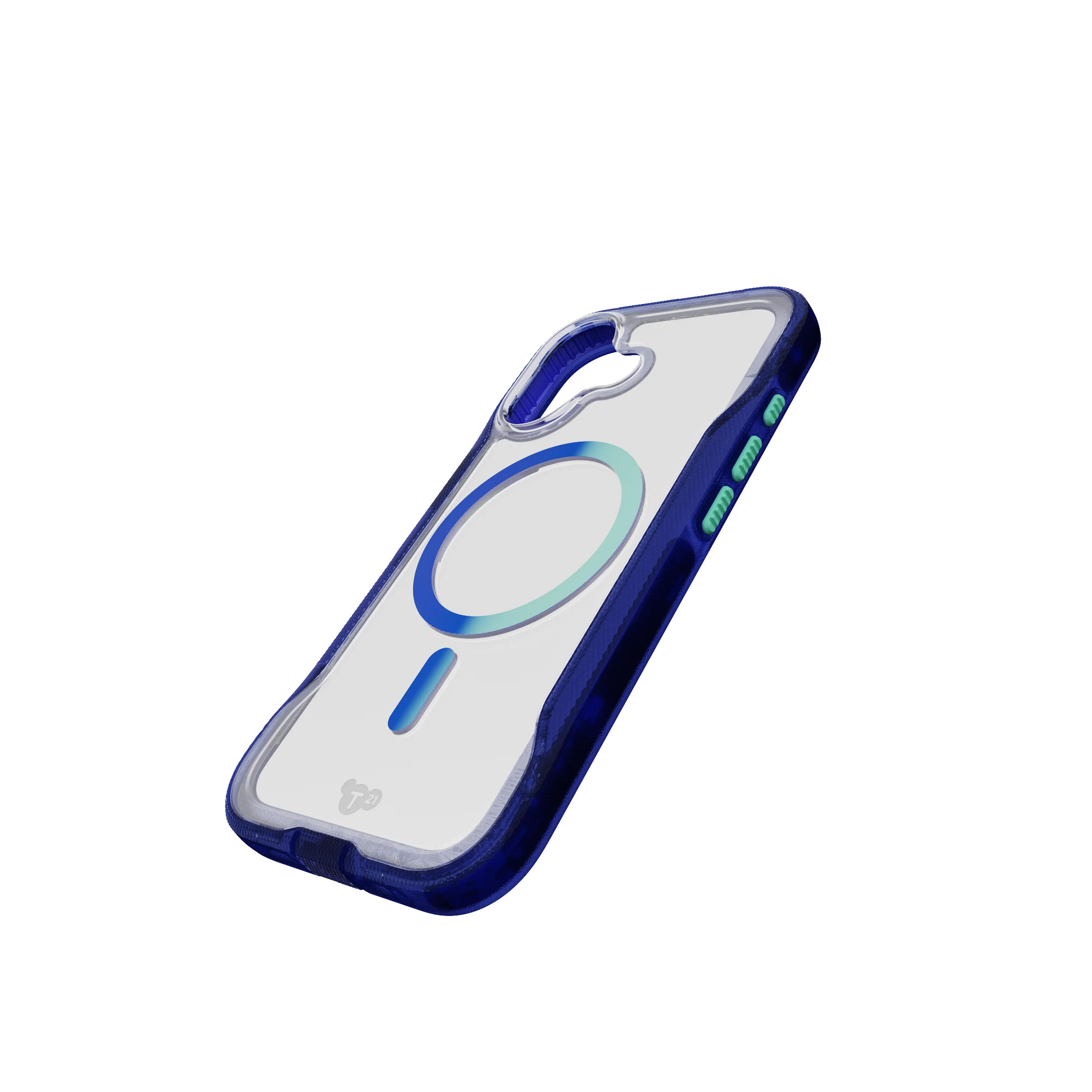 TECH21 EvoPro MagSafe Case for iPhone 17 - Electric Blue/Jelly Mint - Image 3