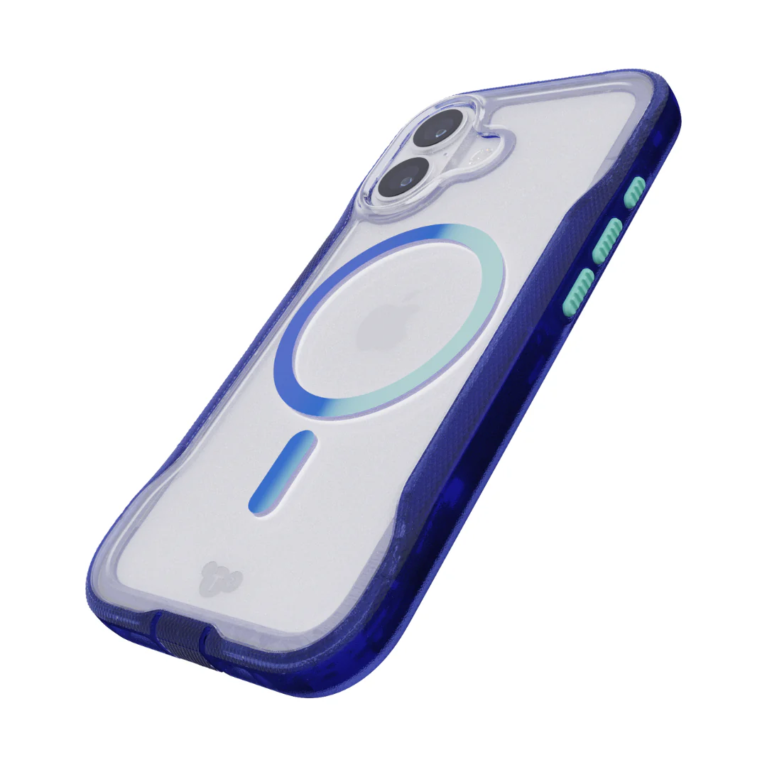 TECH21 EvoPro MagSafe Case for iPhone 17 - Electric Blue/Jelly Mint - Image 6