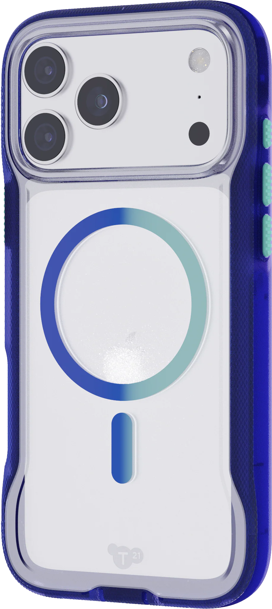 TECH21 EvoPro MagSafe Case for iPhone 17 Pro Max - Electric Blue/Jelly Mint - Image 5