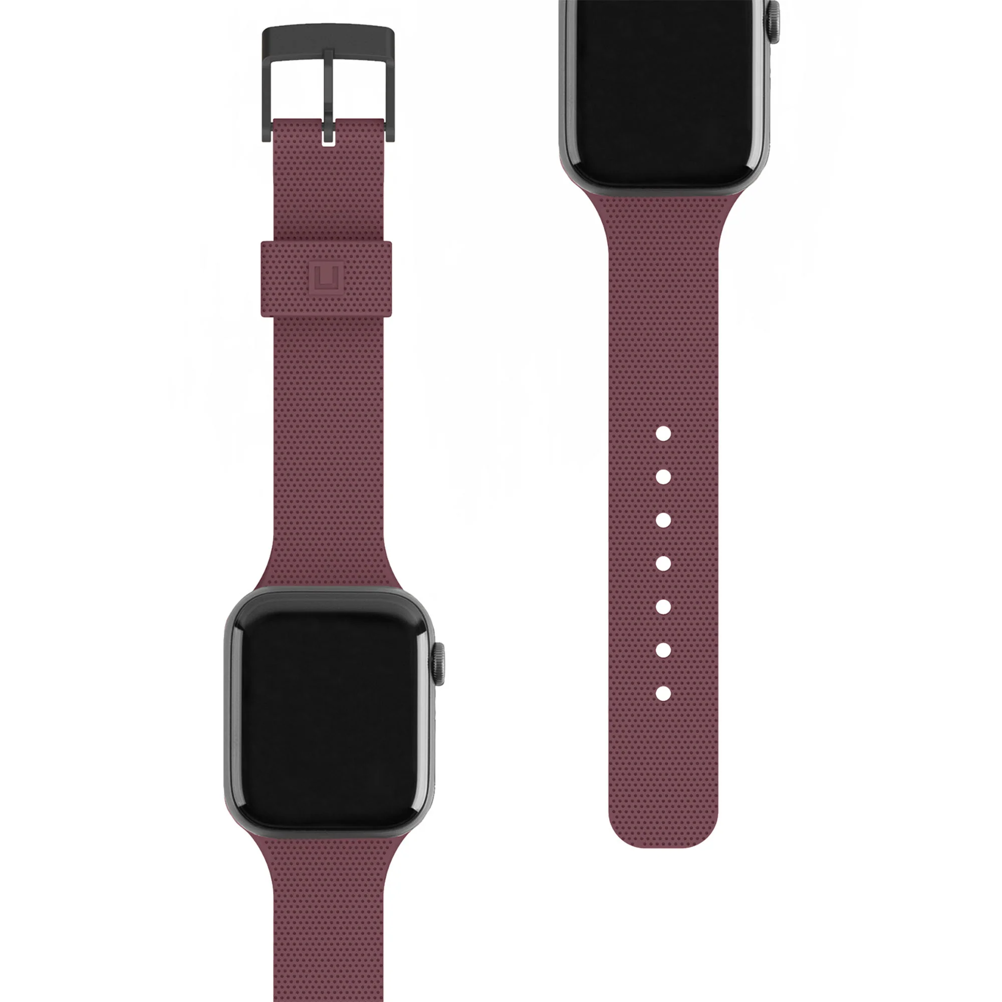 U BY UAG [U] Dot Silicone Strap for Apple Watch 38/40/41 mm - Aubergine - Image 5