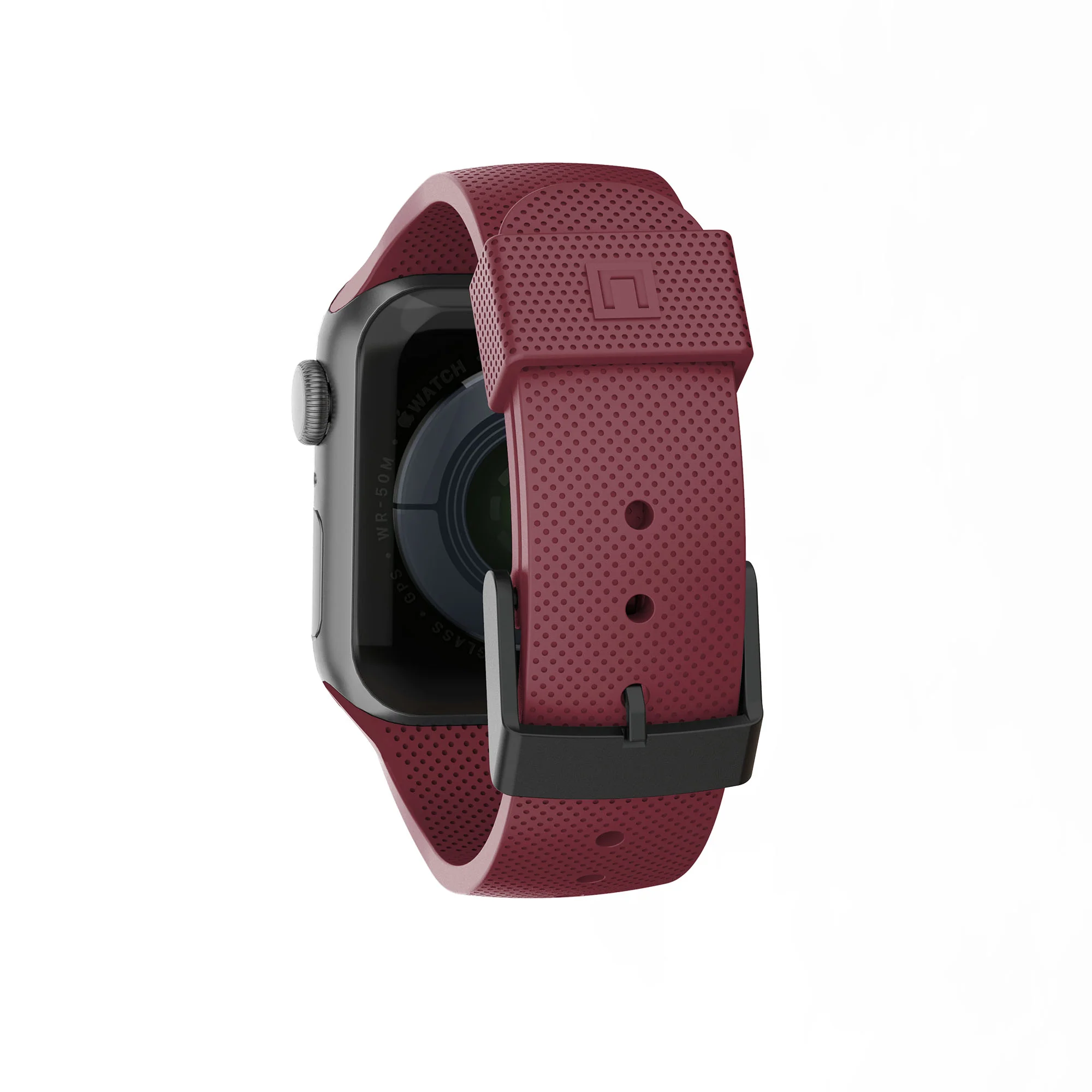 U BY UAG [U] Dot Silicone Strap for Apple Watch 42/44/45 mm - Aubergine - Image 6