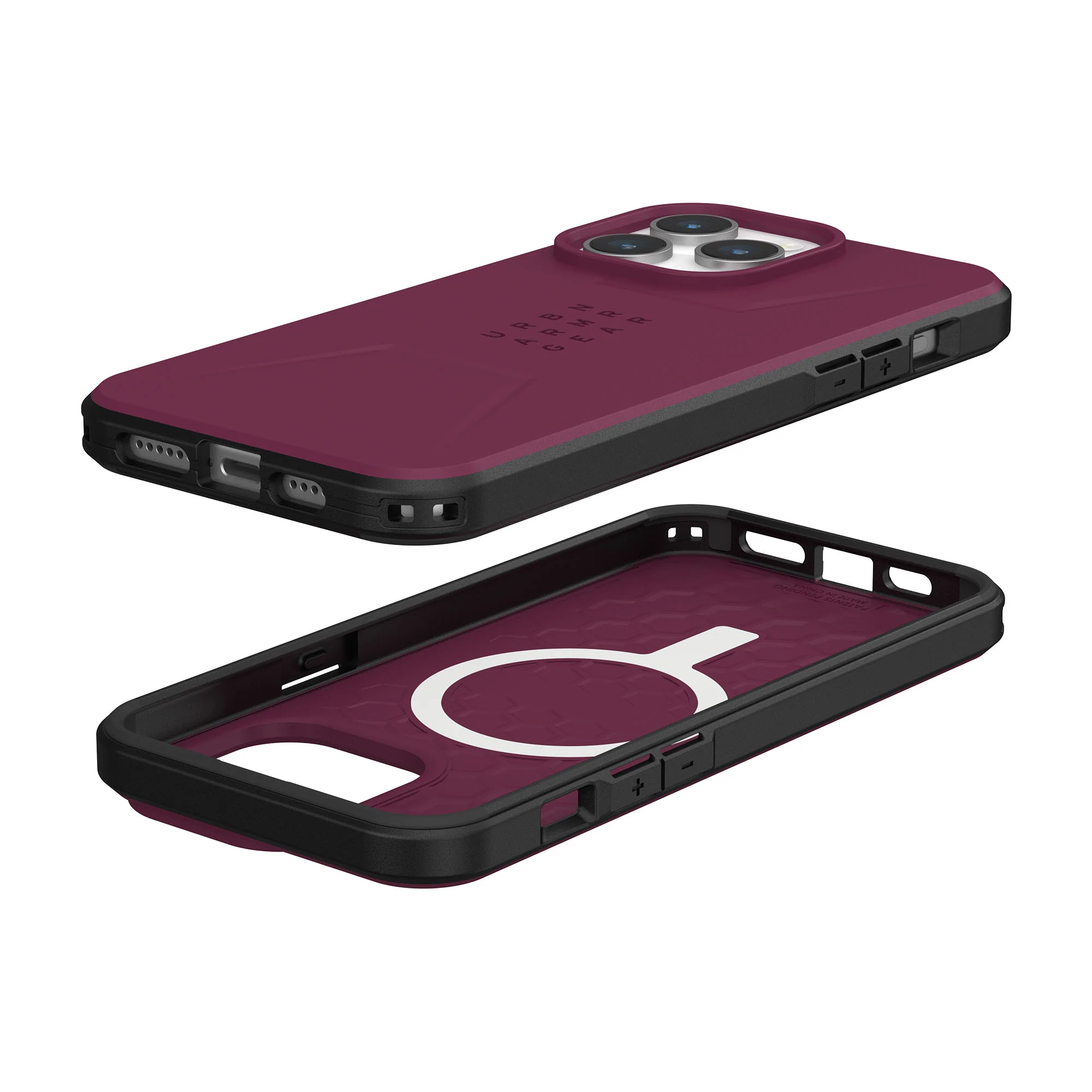 UAG Civilian MagSafe Case for iPhone 15 Pro Max - Bordeaux - Image 8