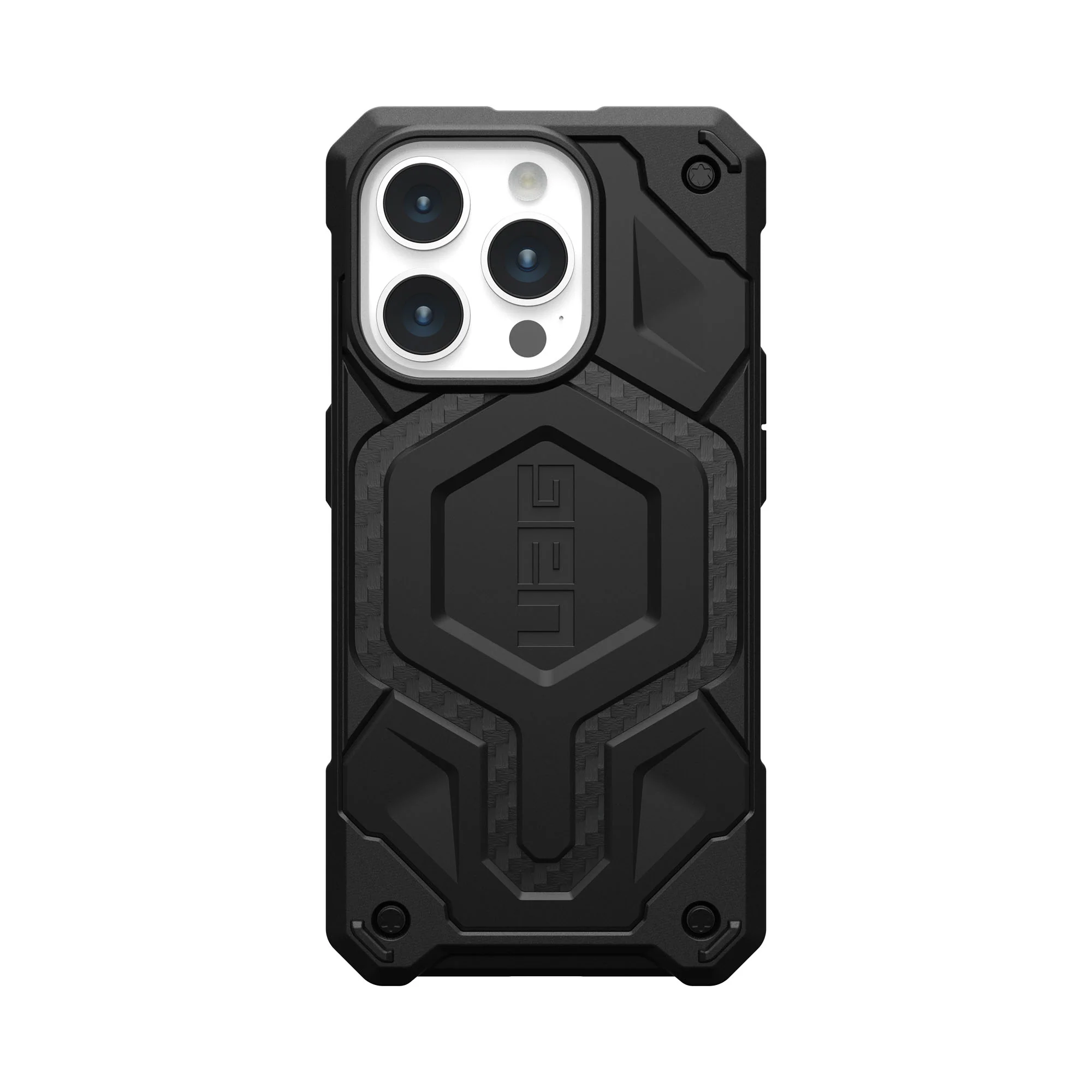 UAG Monarch Pro MagSafe Case for iPhone 15 Pro - Carbon Fiber - Image 4