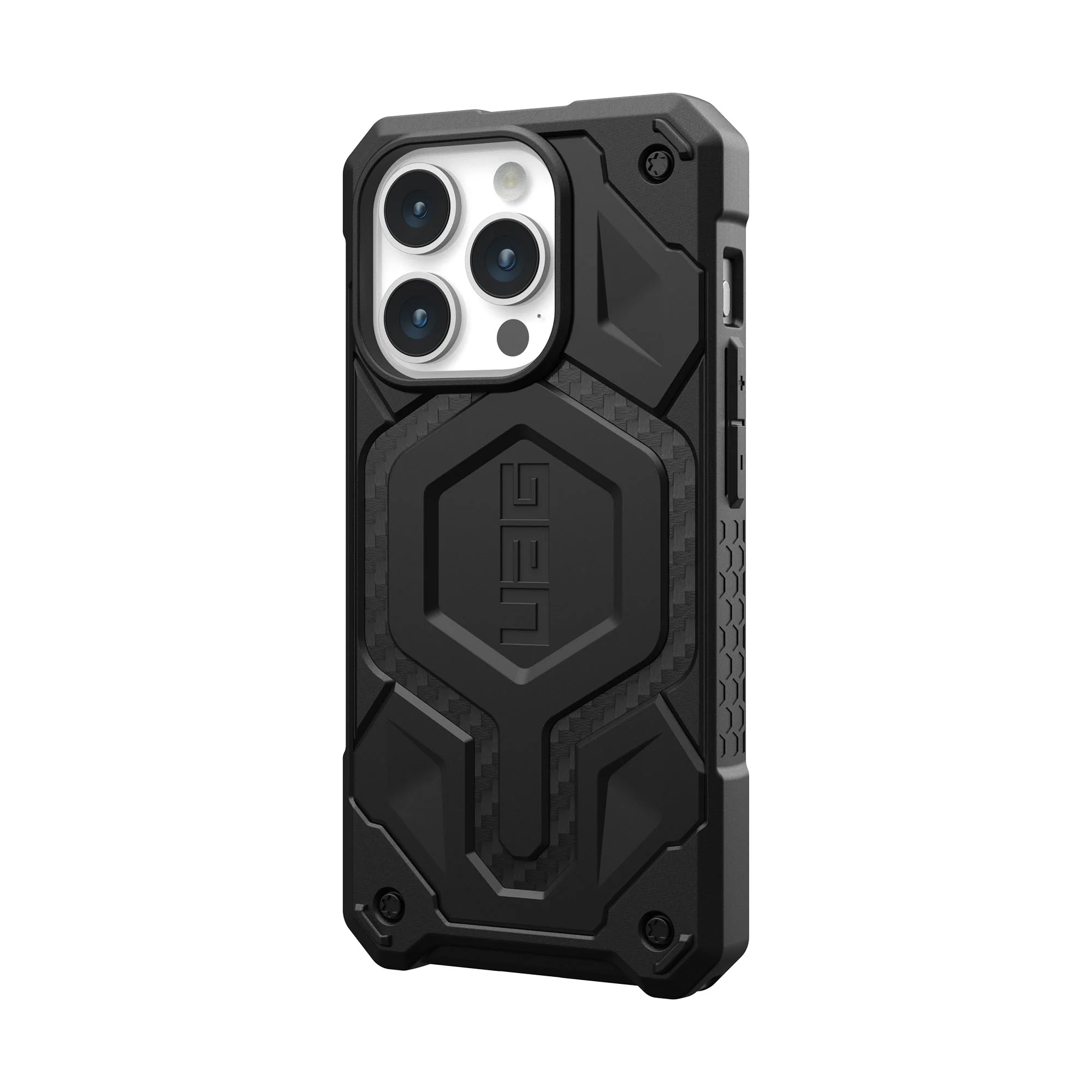 UAG Monarch Pro MagSafe Case for iPhone 15 Pro - Carbon Fiber - Image 5