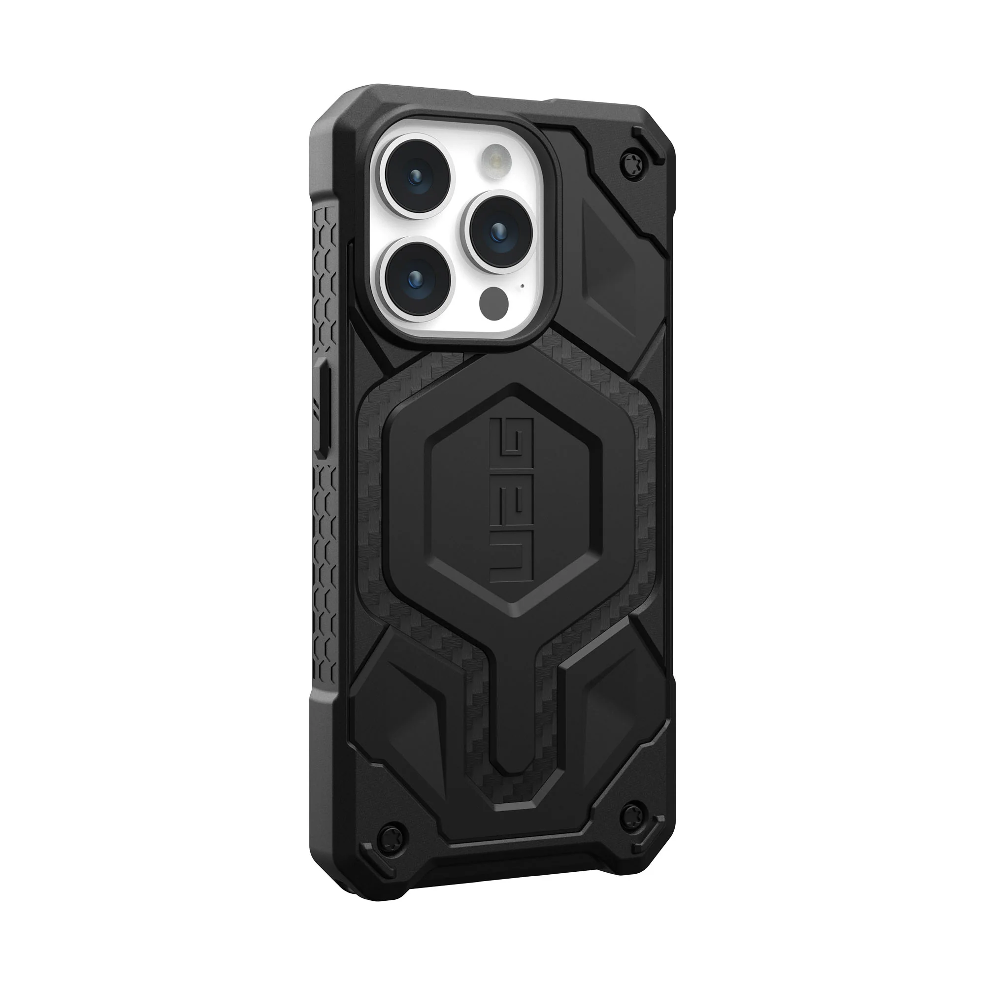 UAG Monarch Pro MagSafe Case for iPhone 15 Pro - Carbon Fiber - Image 6
