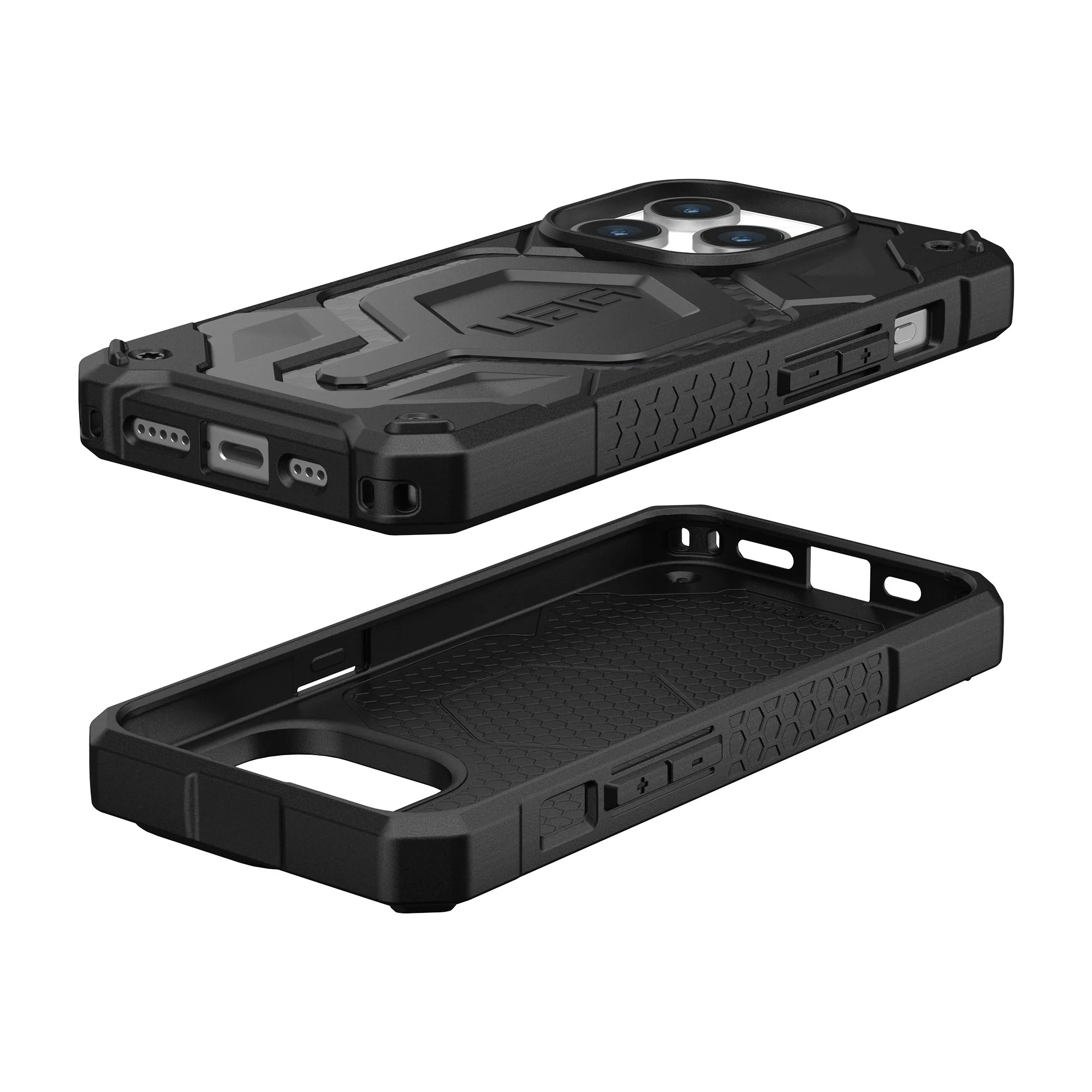 UAG Monarch Pro MagSafe Case for iPhone 15 Pro - Carbon Fiber - Image 8