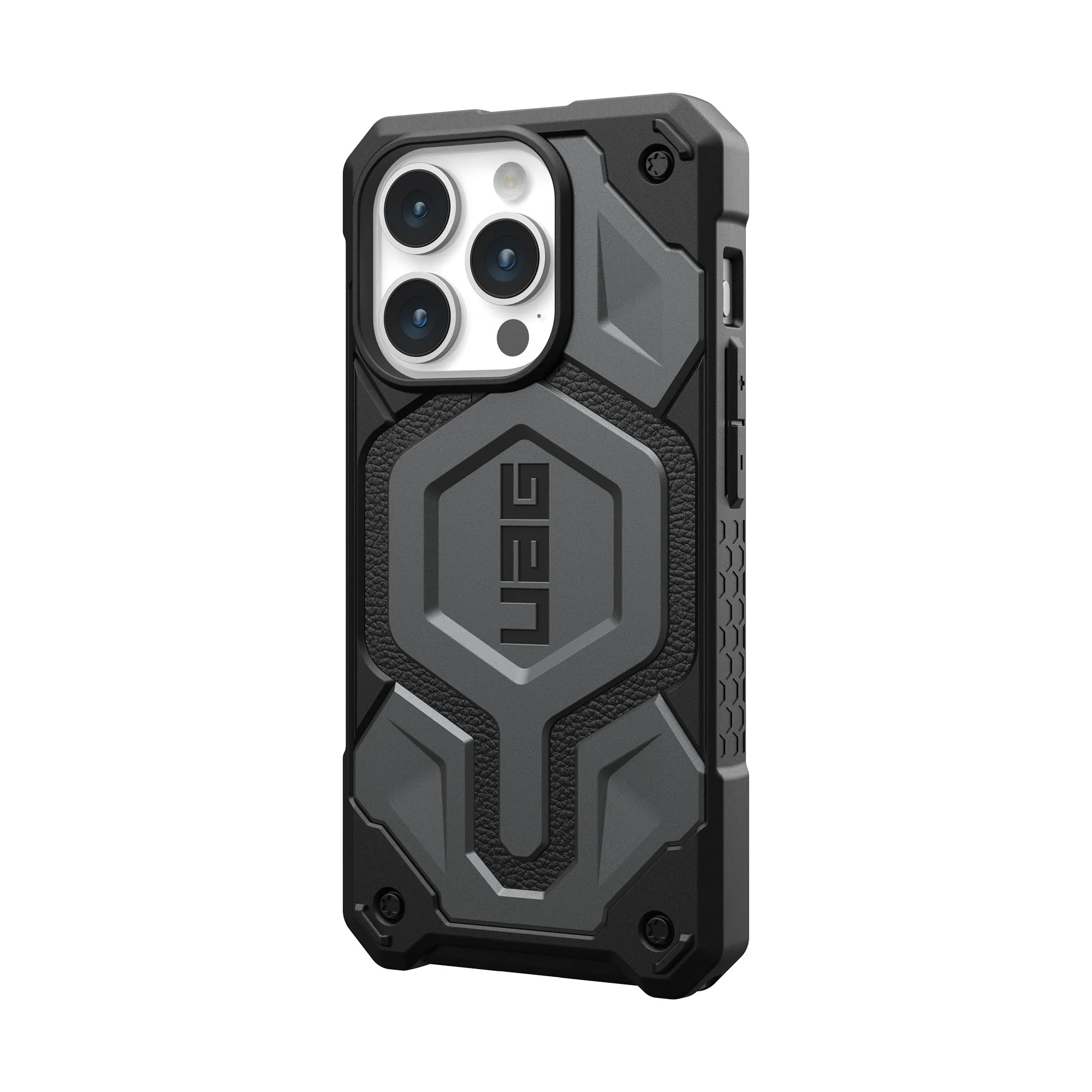 UAG Monarch Pro MagSafe Case for iPhone 15 Pro - Silver - Image 5