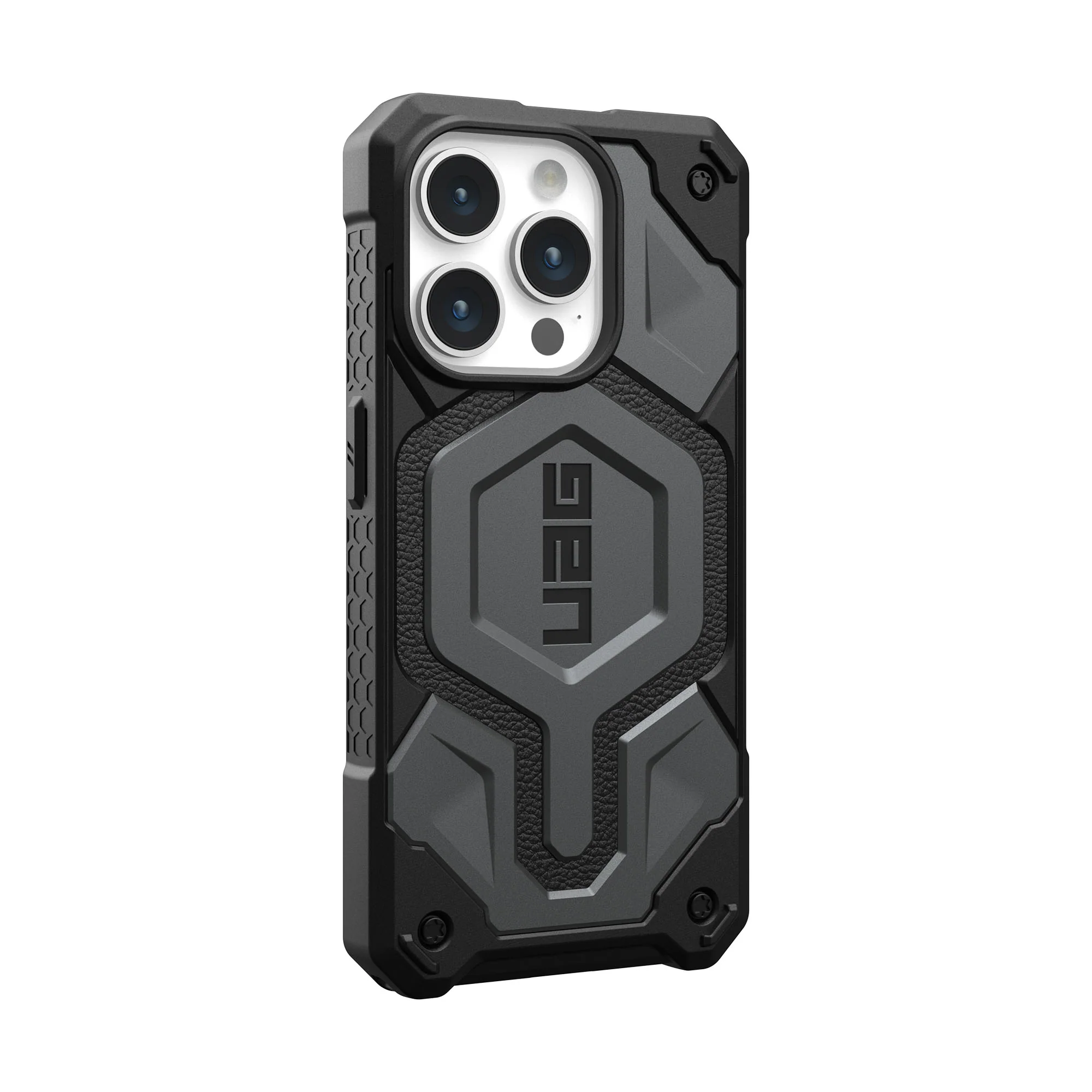 UAG Monarch Pro MagSafe Case for iPhone 15 Pro - Silver - Image 6