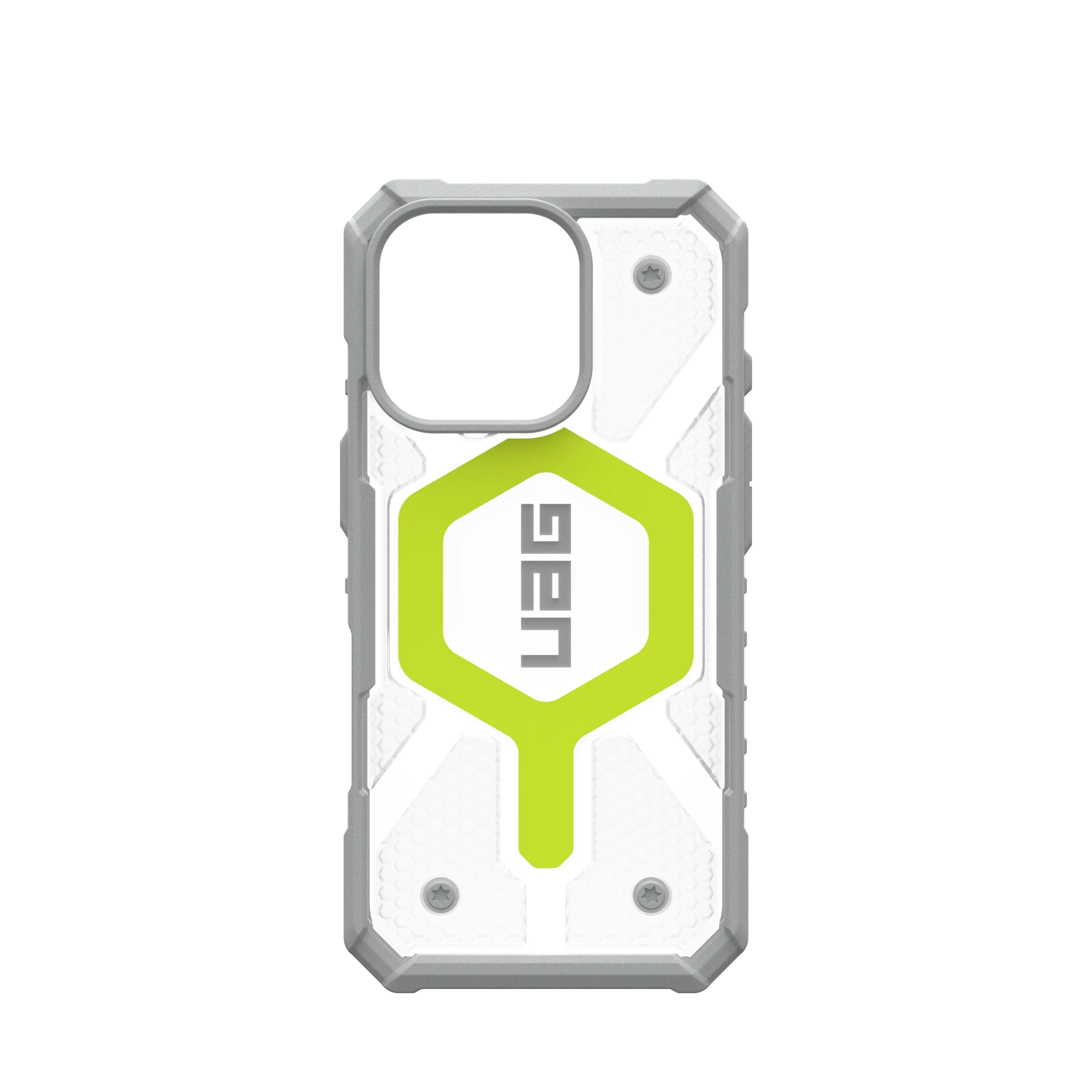 UAG Pathfinder Clear MagSafe Case for iPhone 16 Pro - Active Neon