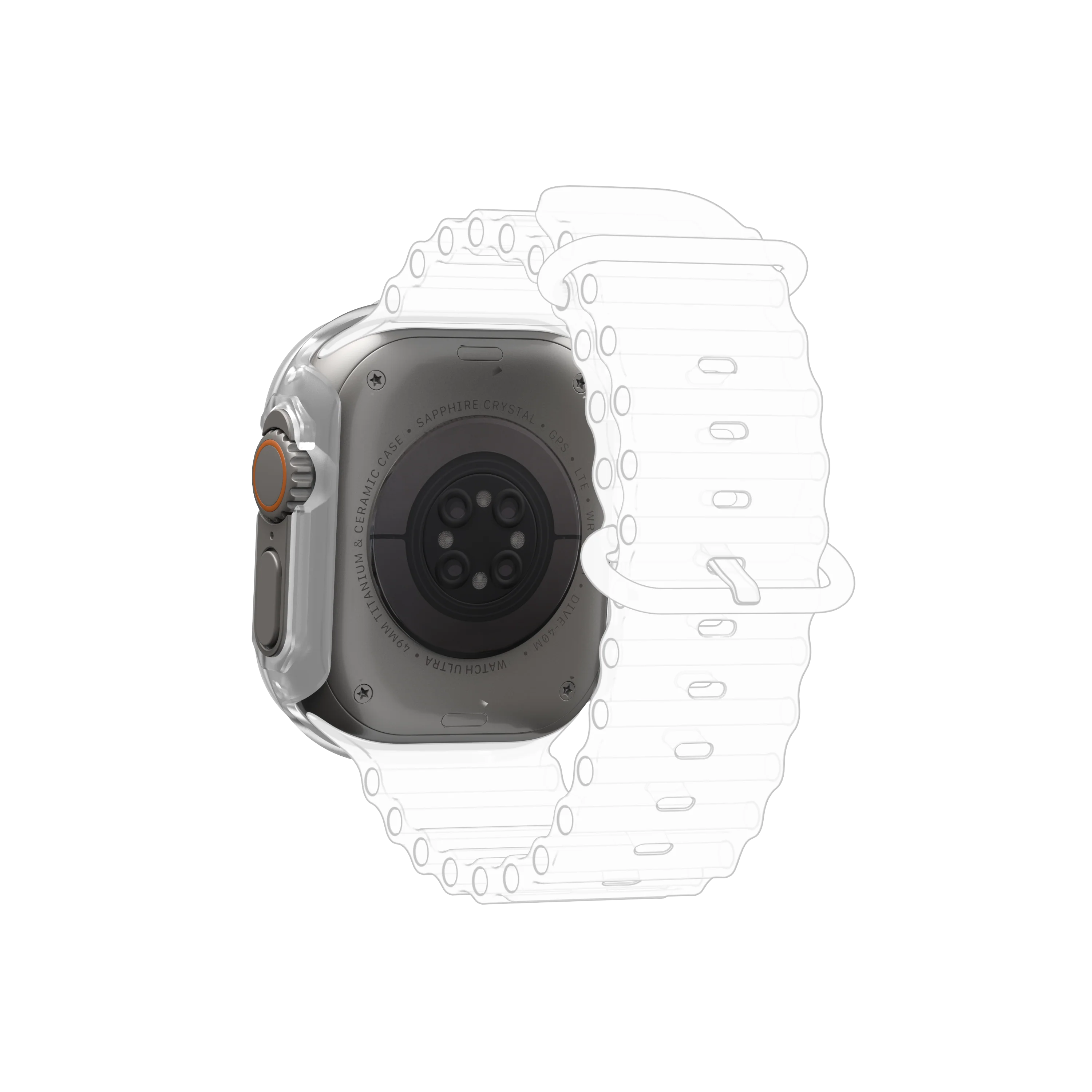 UAG Scout Watch Case for Apple Watch 49mm - Frosted Ice - Image 4