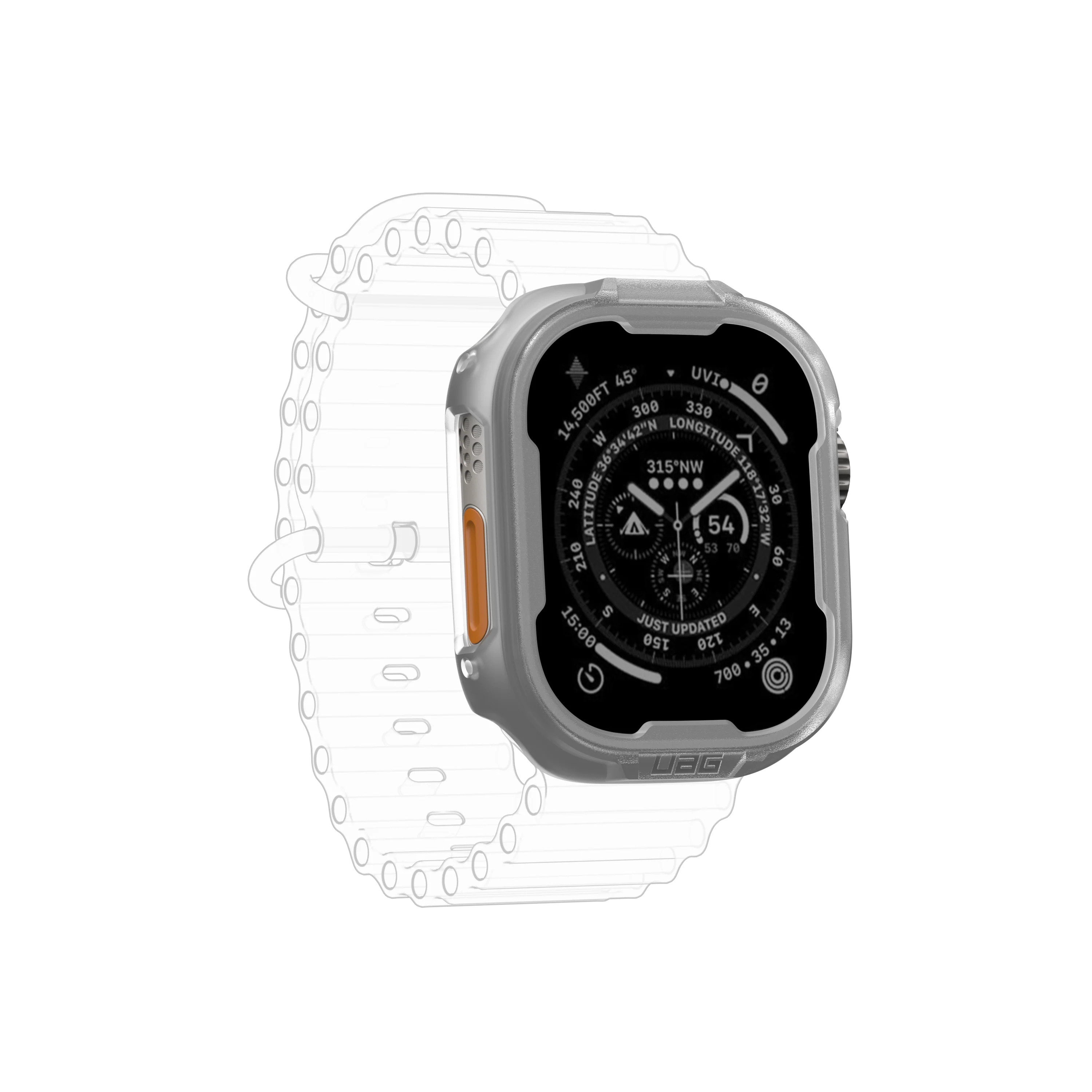 UAG Scout Watch Case for Apple Watch 49mm - Frosted Ice - Image 5