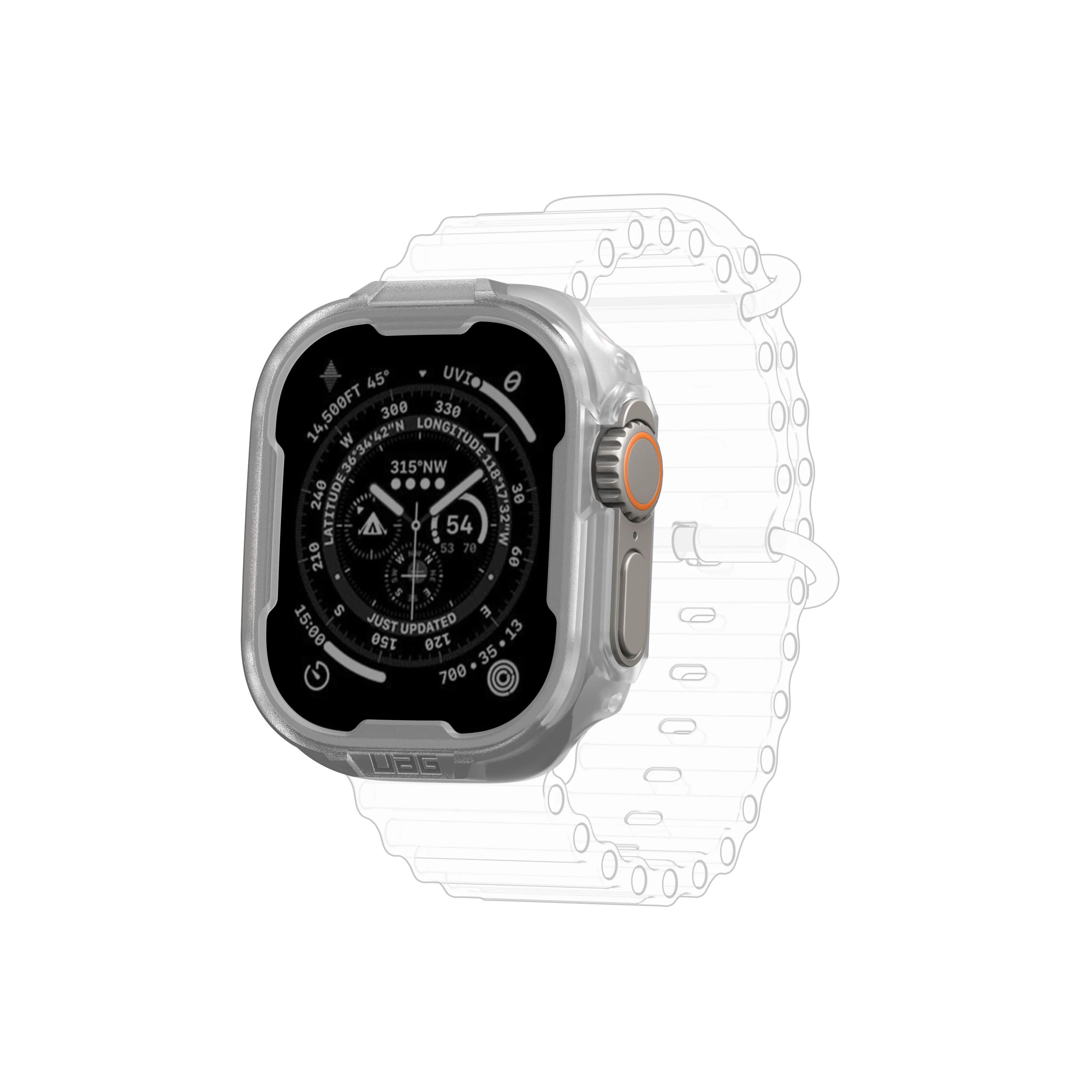 UAG Scout Watch Case for Apple Watch 49mm - Frosted Ice - Image 6